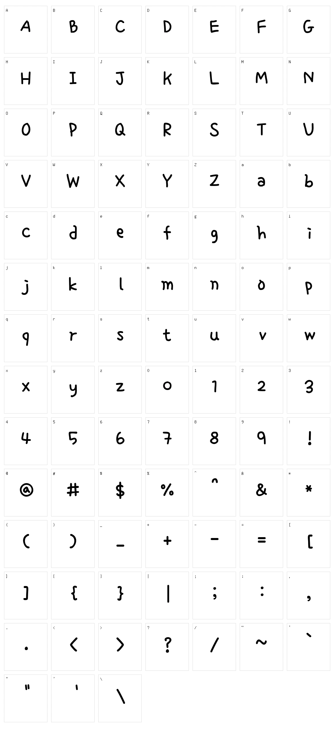 Single day Character Set