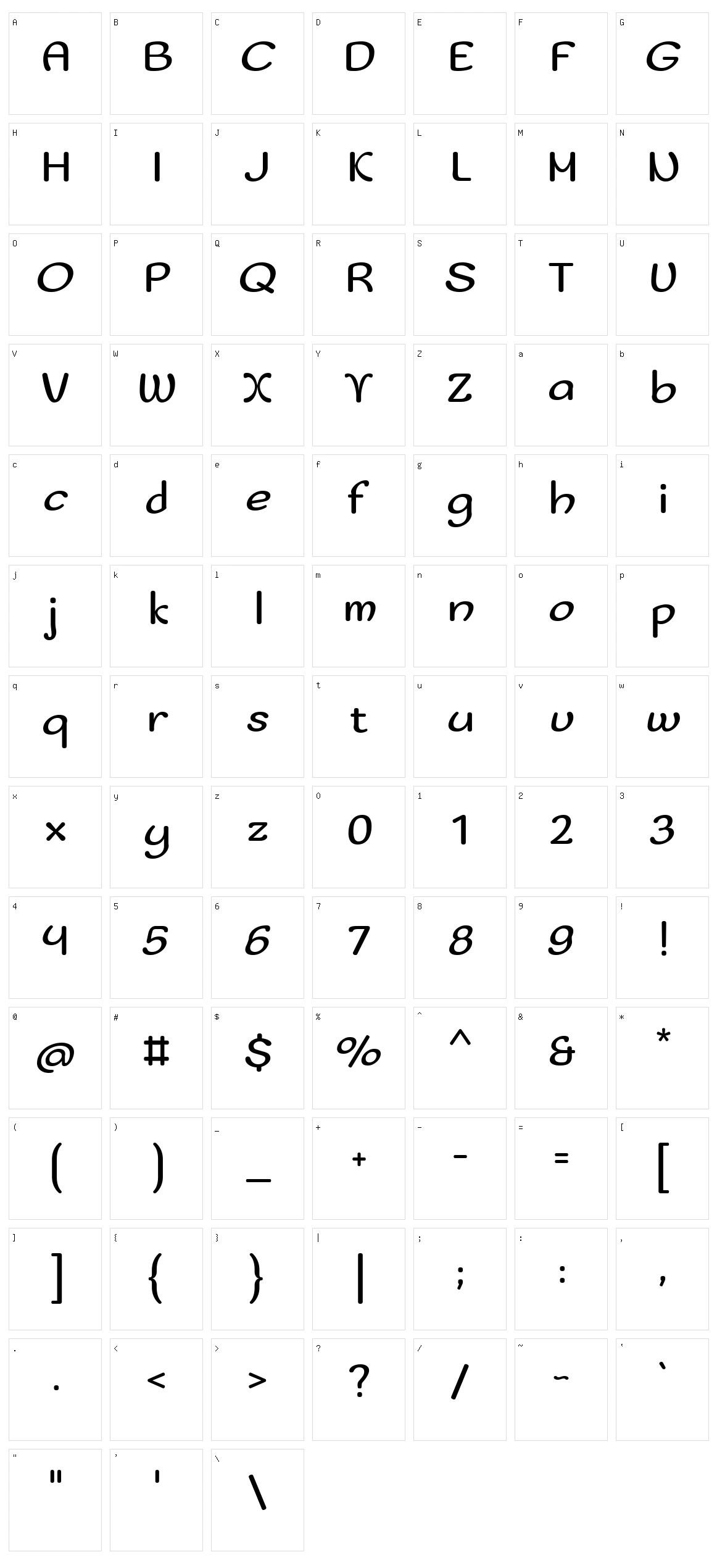 Sofadi one Character Set