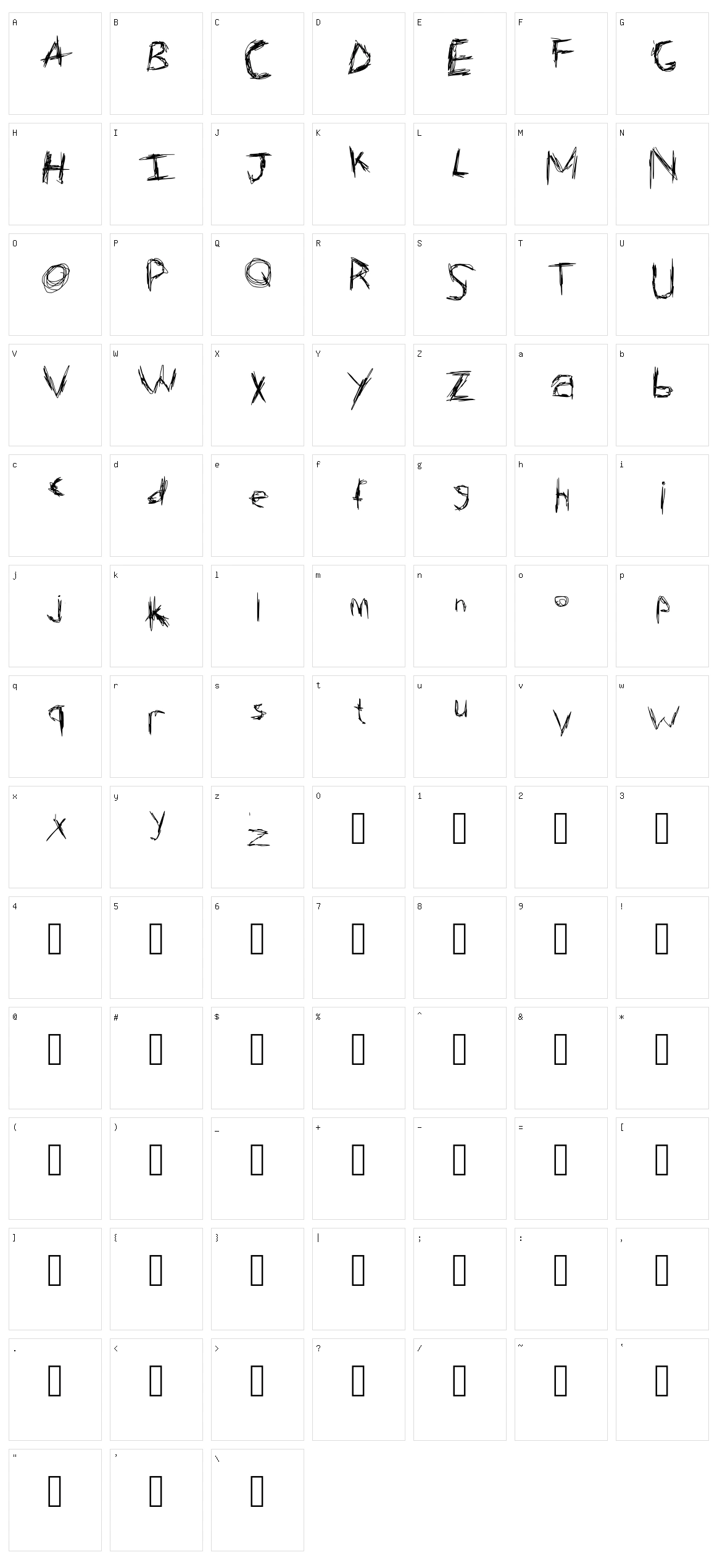 Horror Character Set