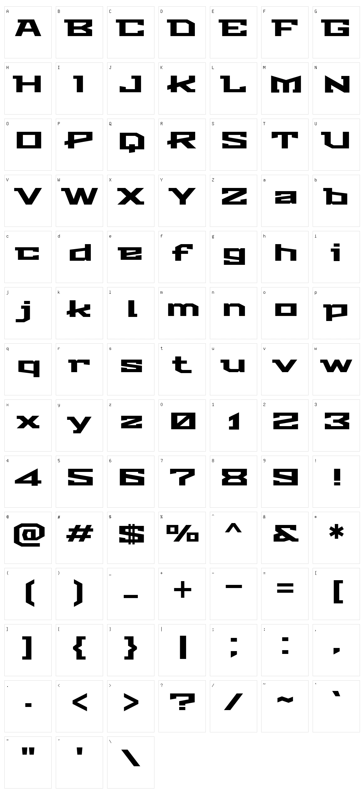 Stalinist one Character Set