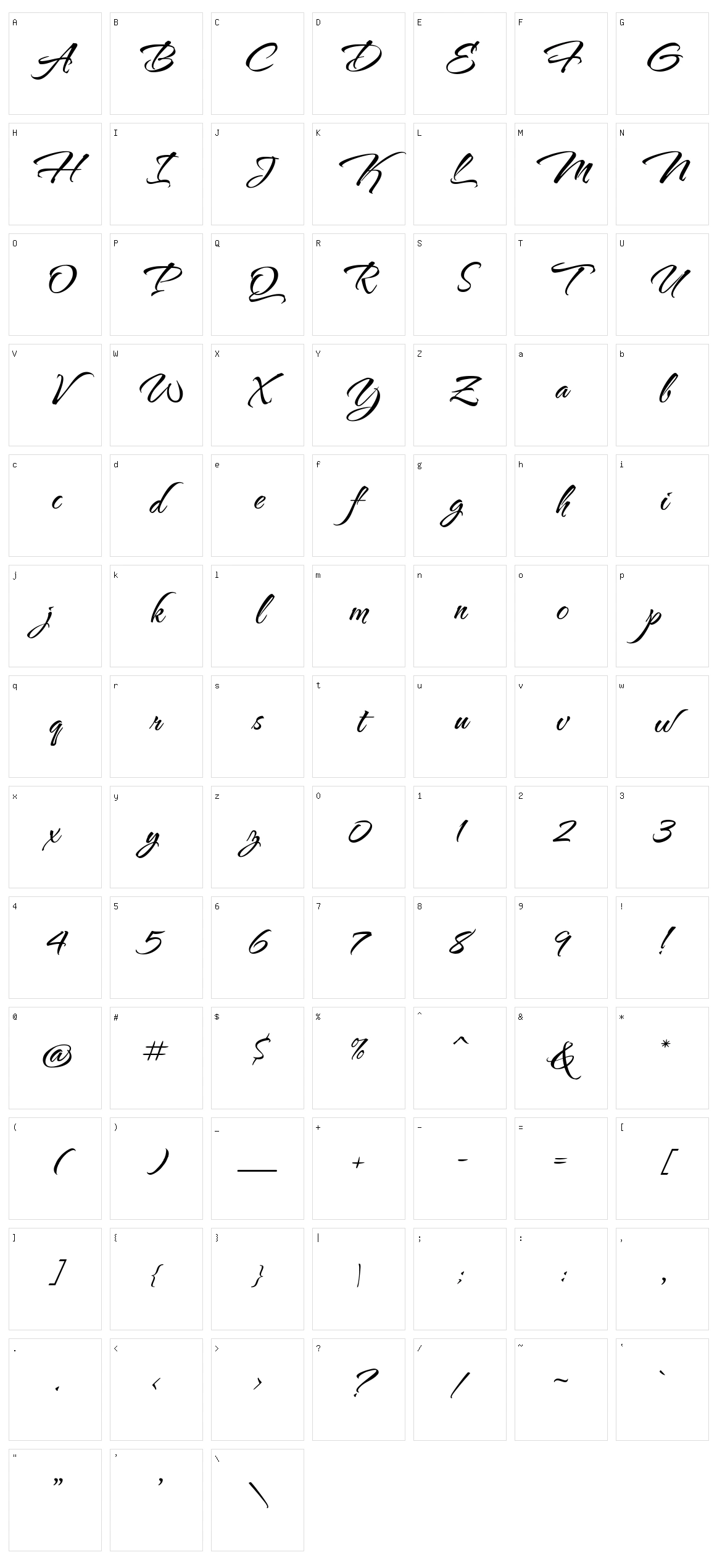 The nautigal Character Set