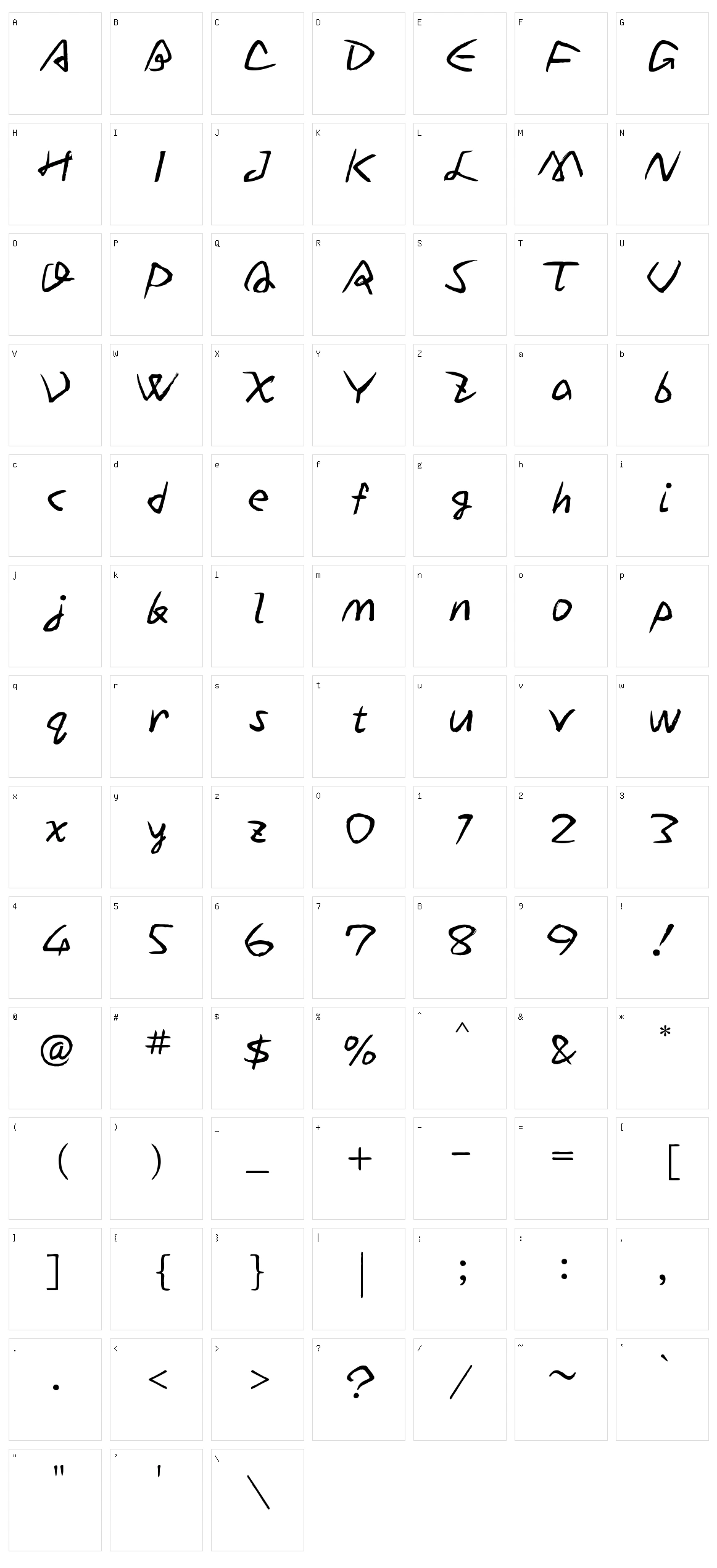 Yuji boku Character Set