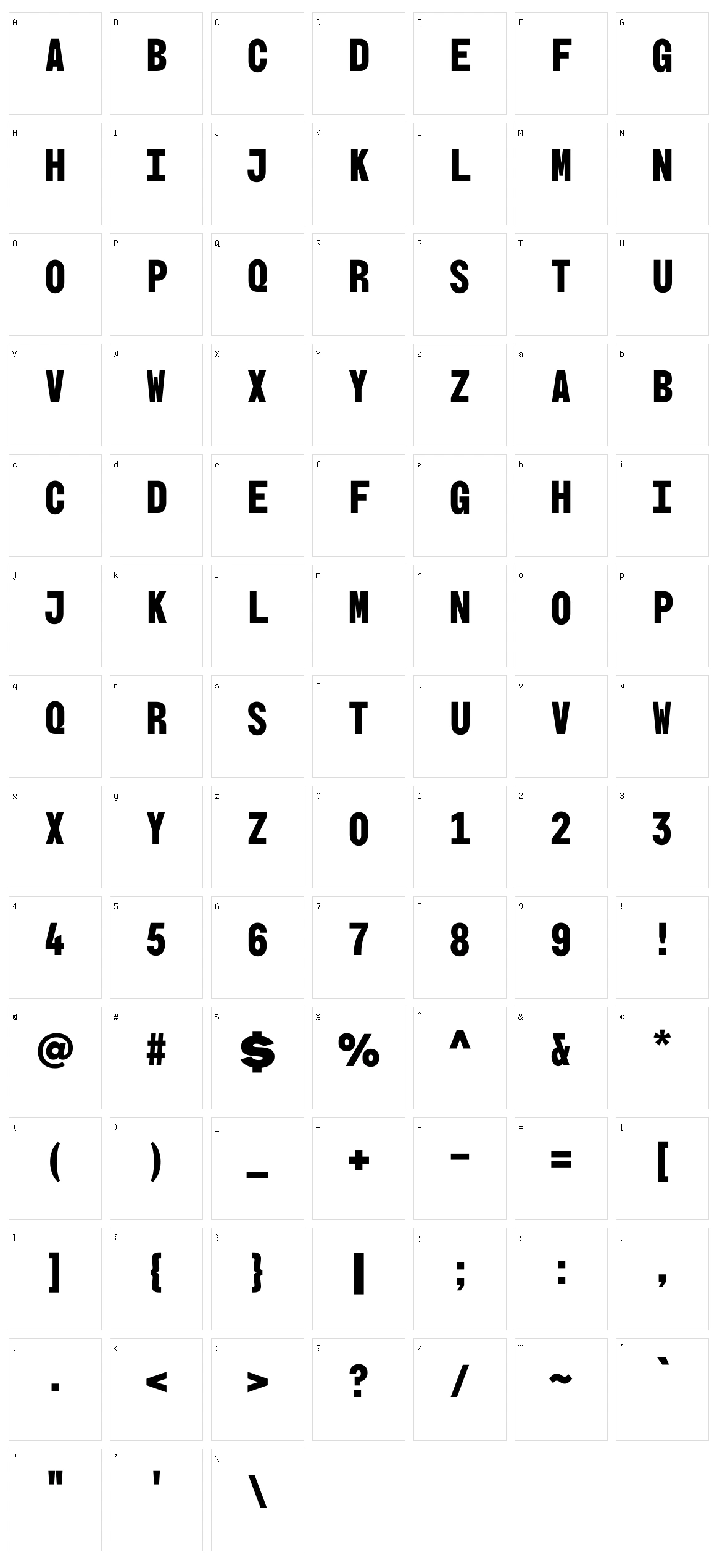 BBH Sans Bogle Character Set