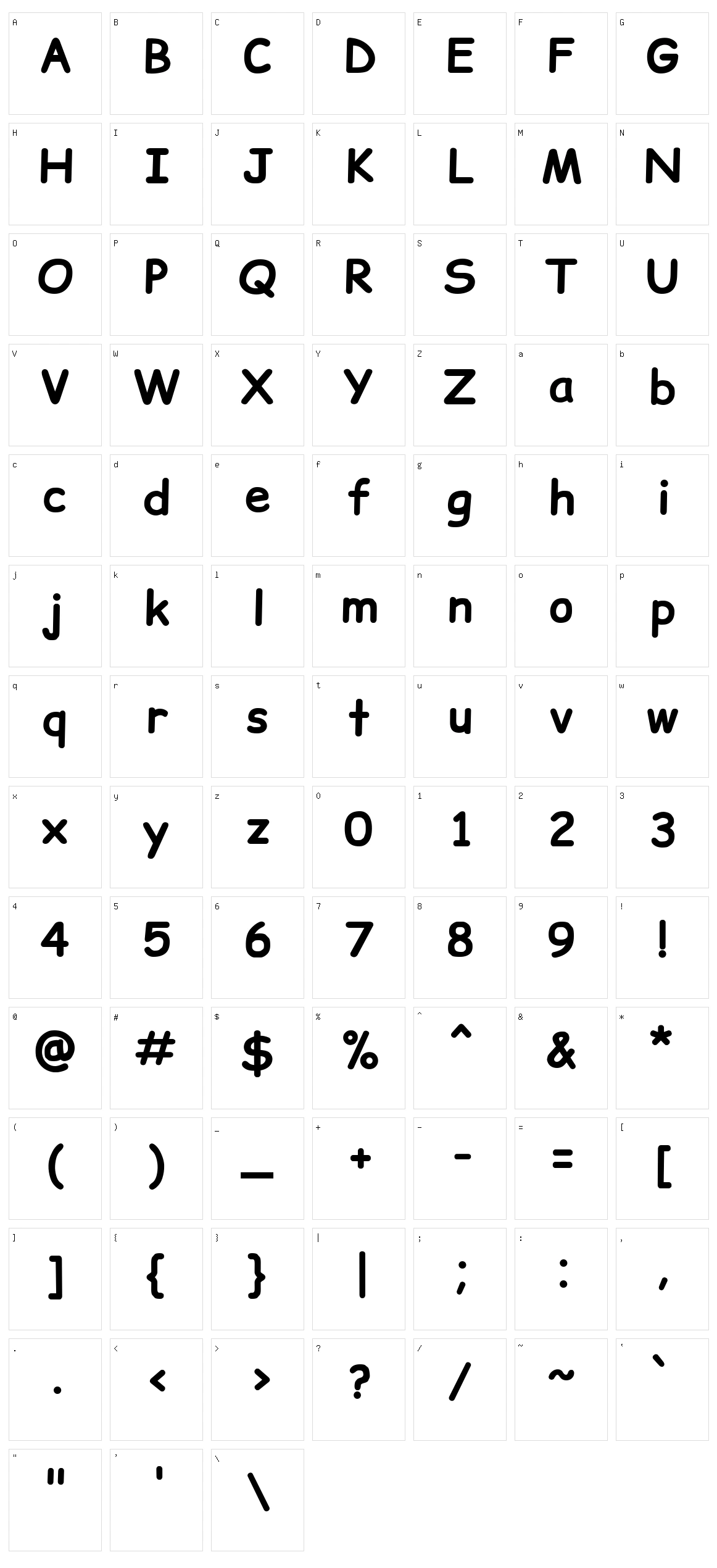 Comic Relief Character Set