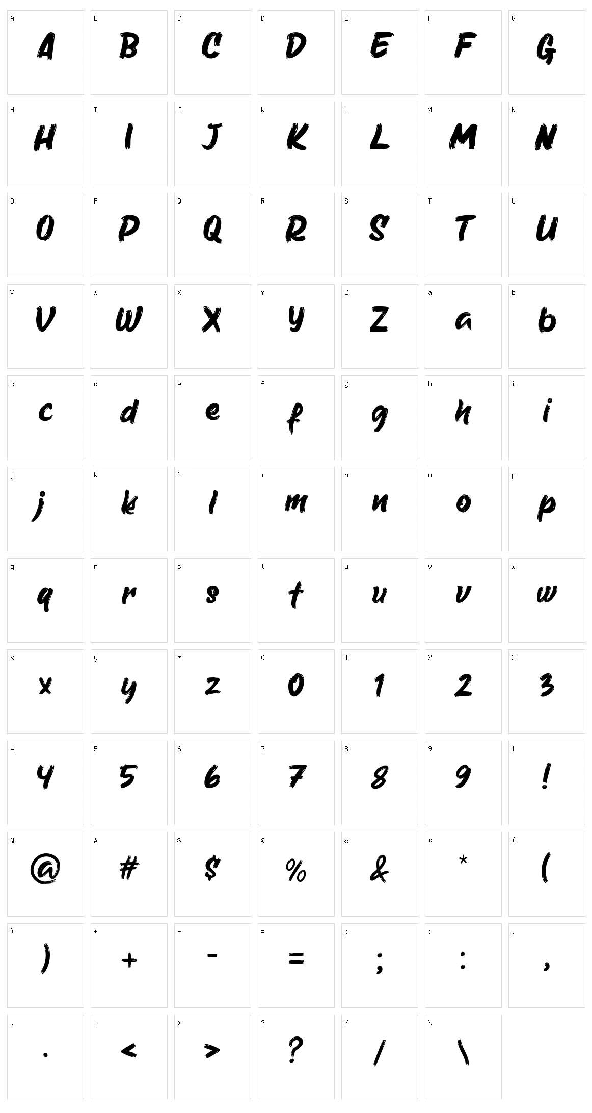Neoradical Character Set