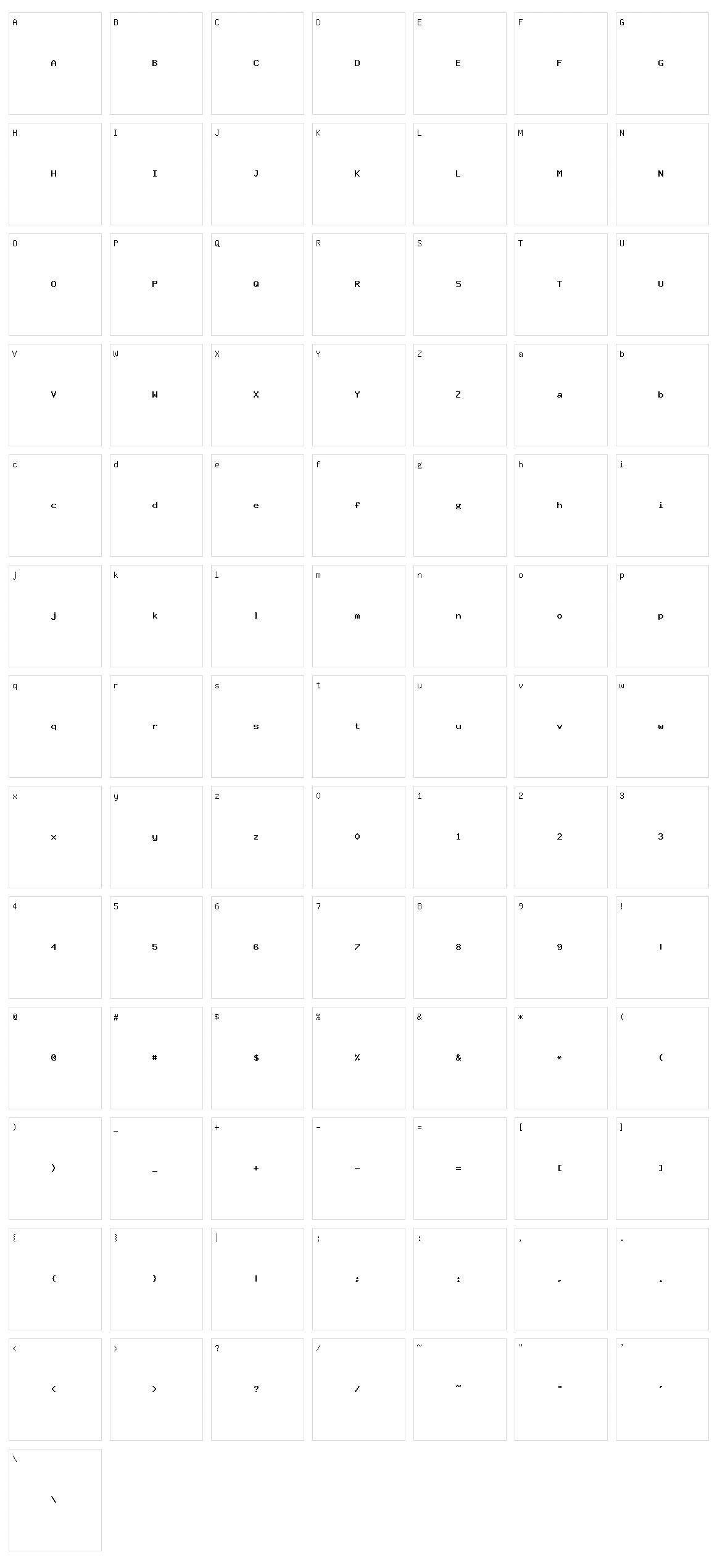 Kumar One Outline Character Set