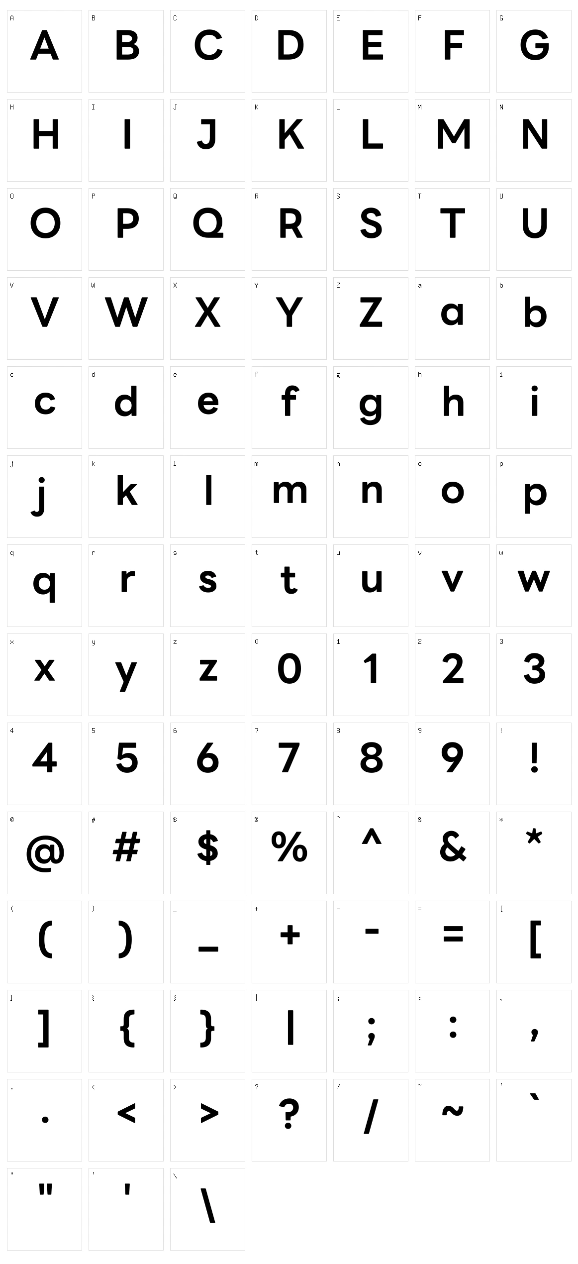 LINE Seed JP Character Set