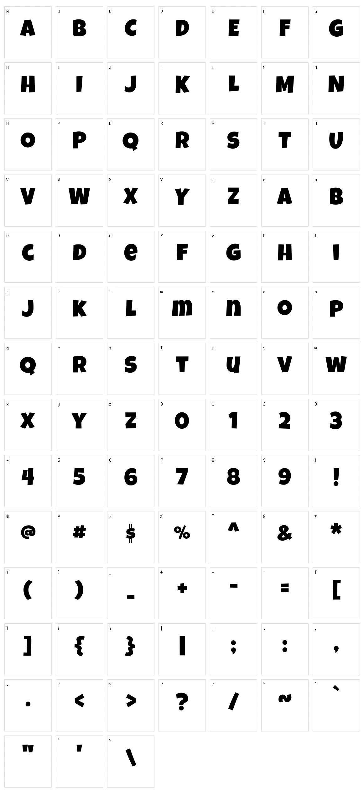 Luckiest Guy Character Set