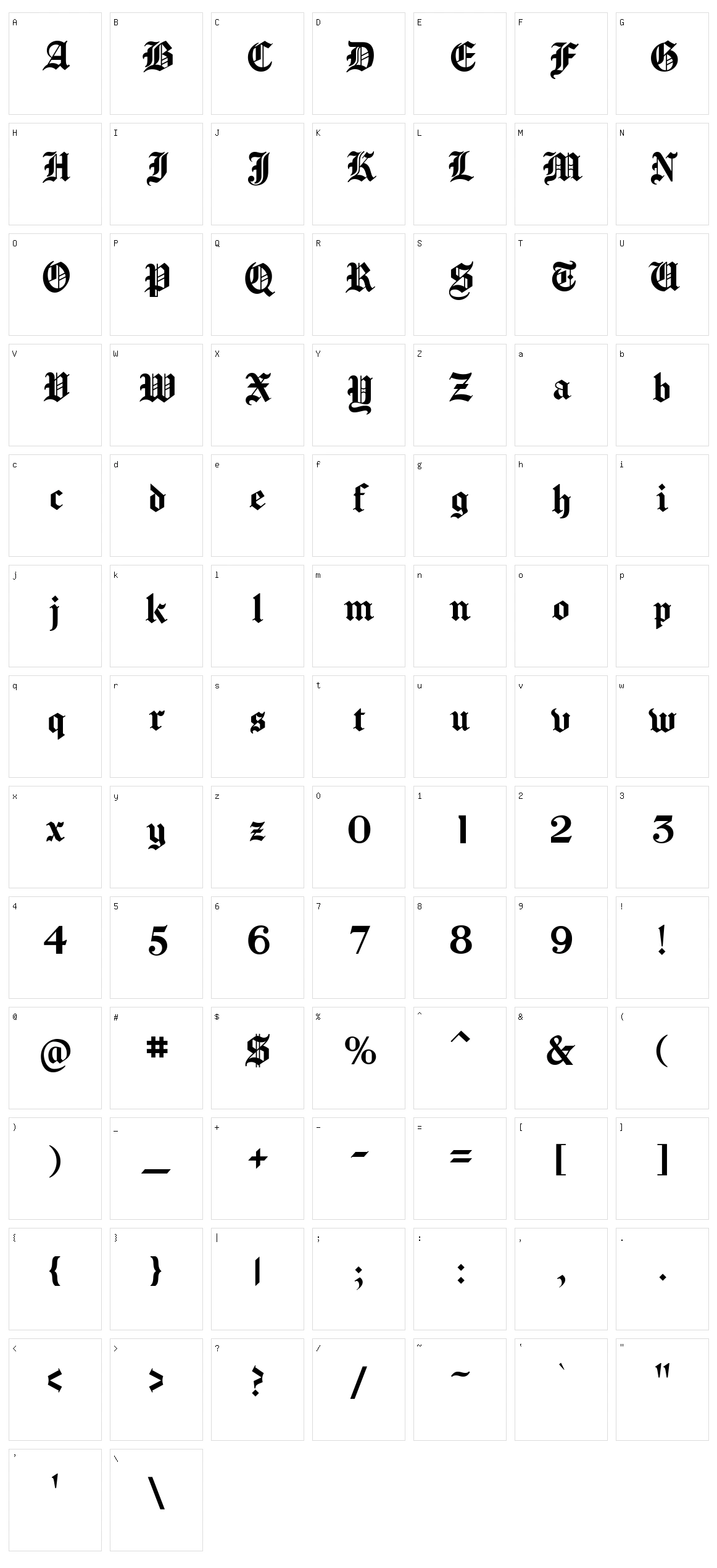 Manufacturing Consent Character Set