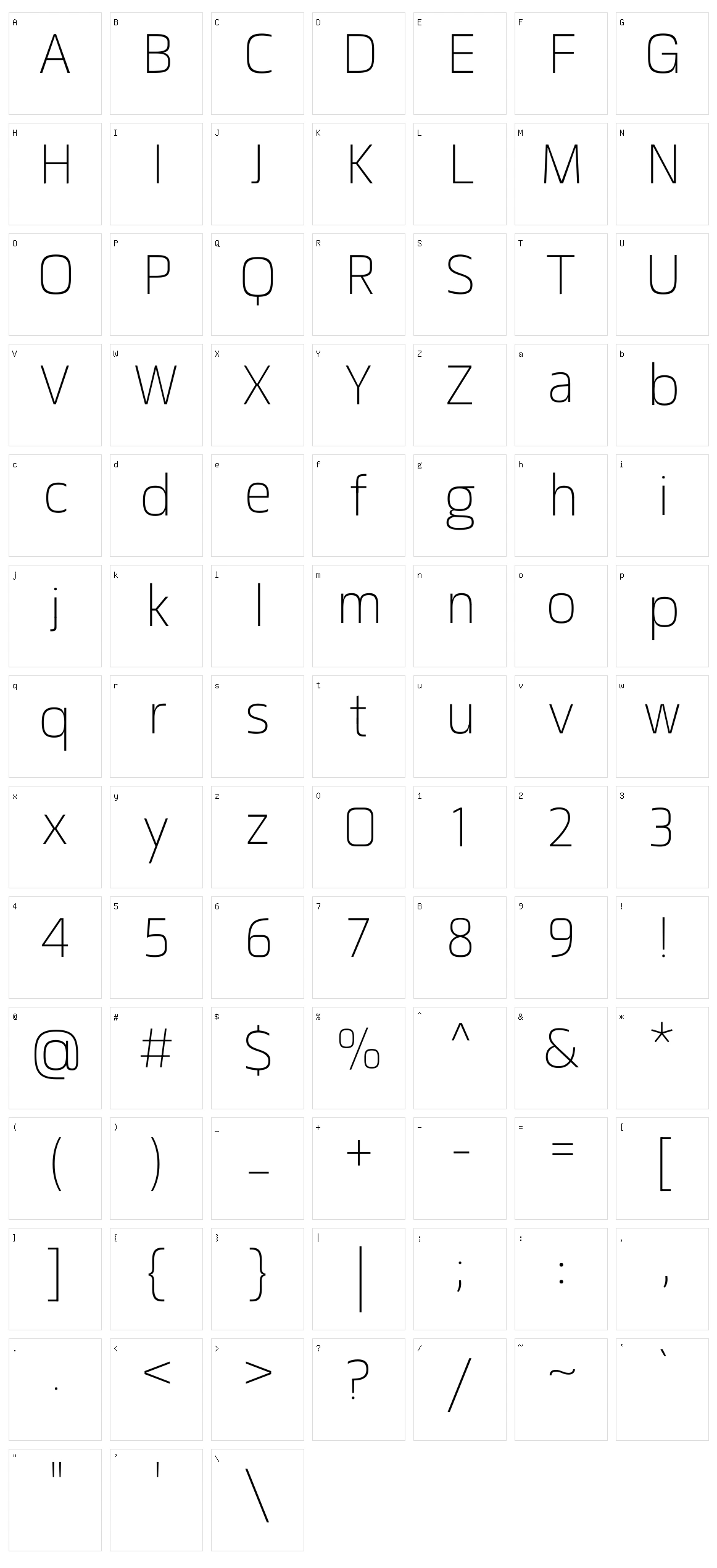 Matangi Character Set