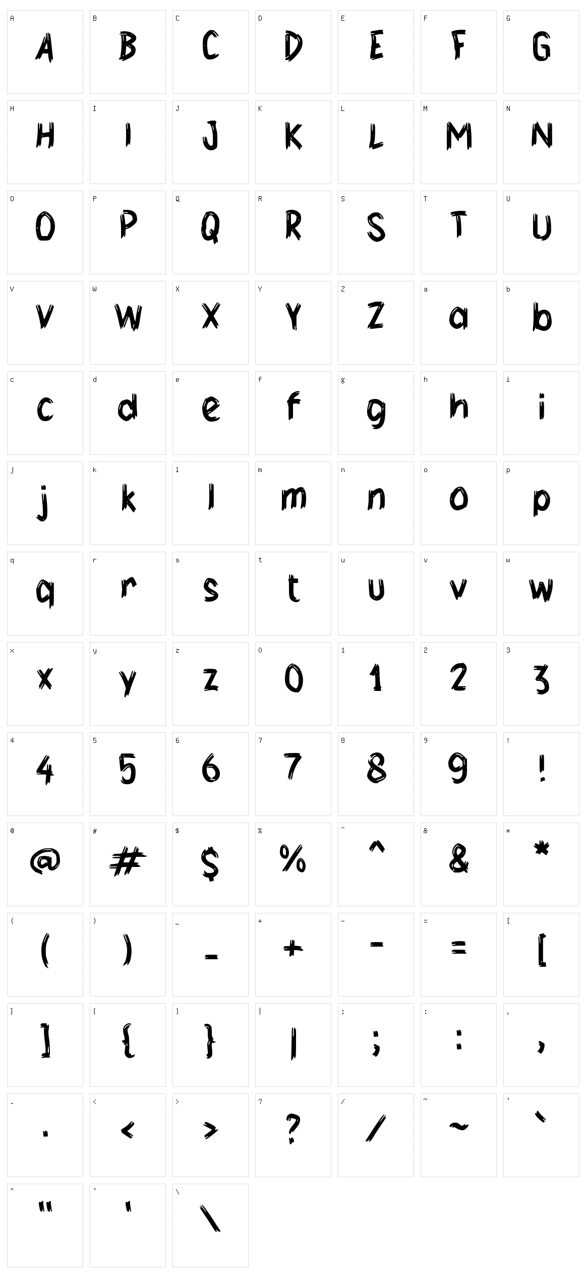 f Fagers Character Set