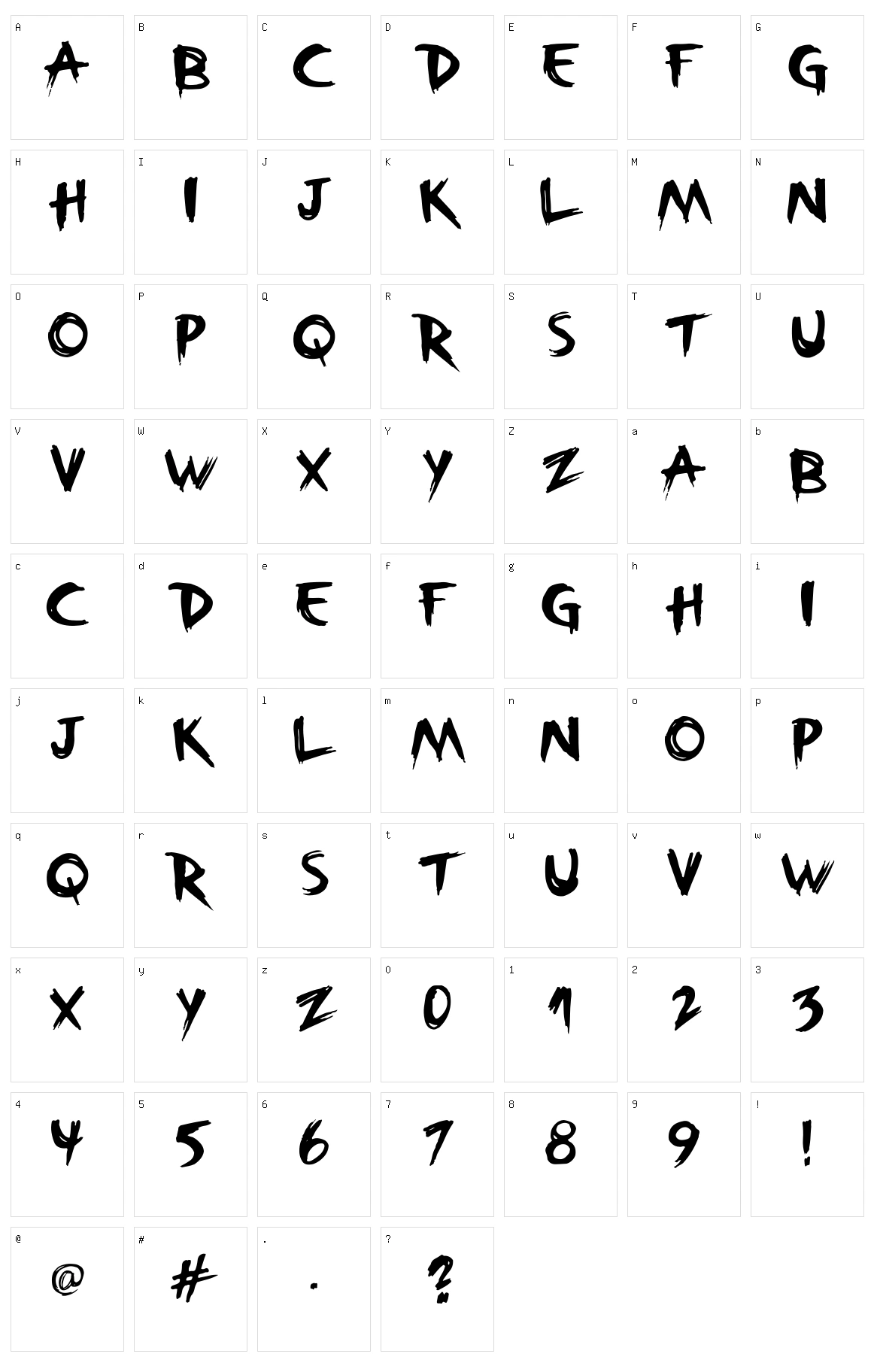Broken Character Set