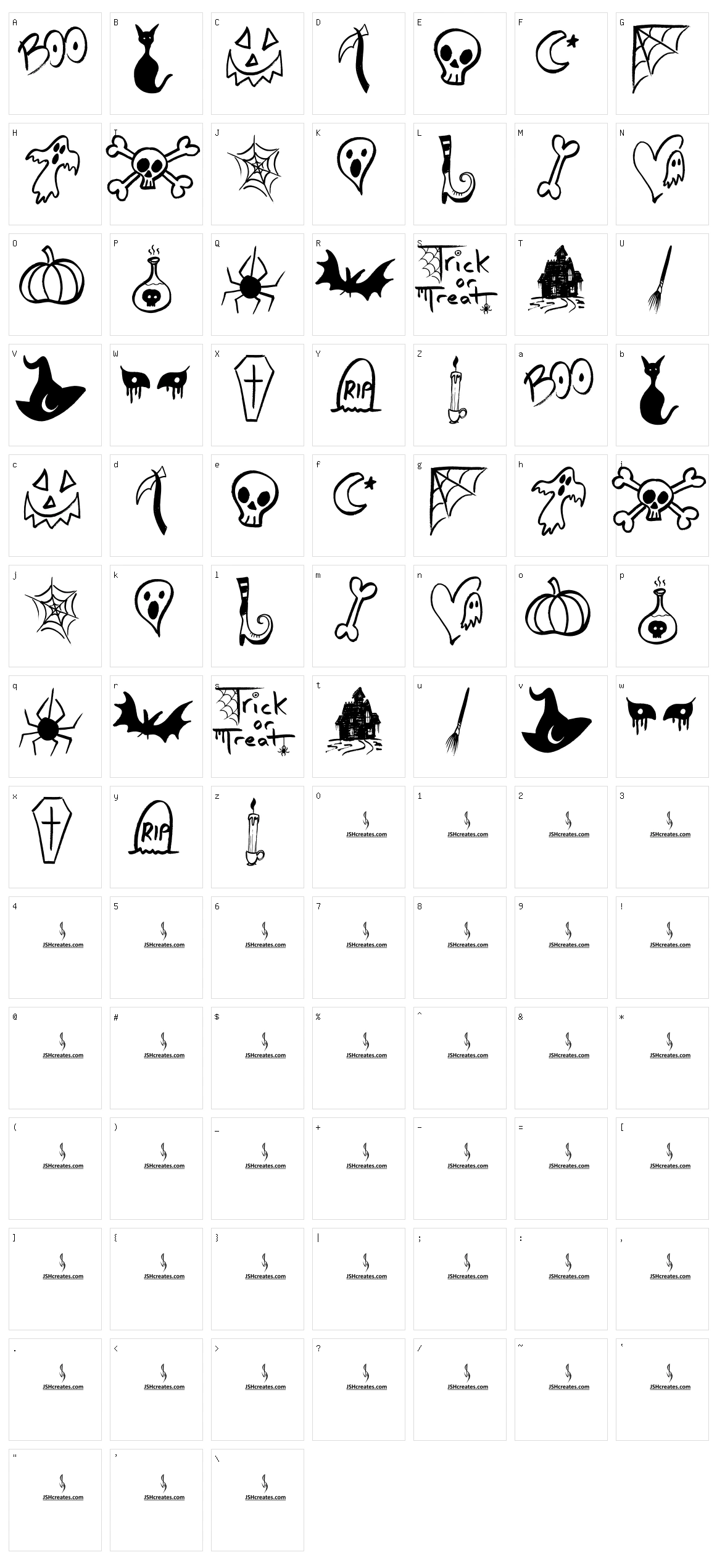 Halloween Spirits Character Set