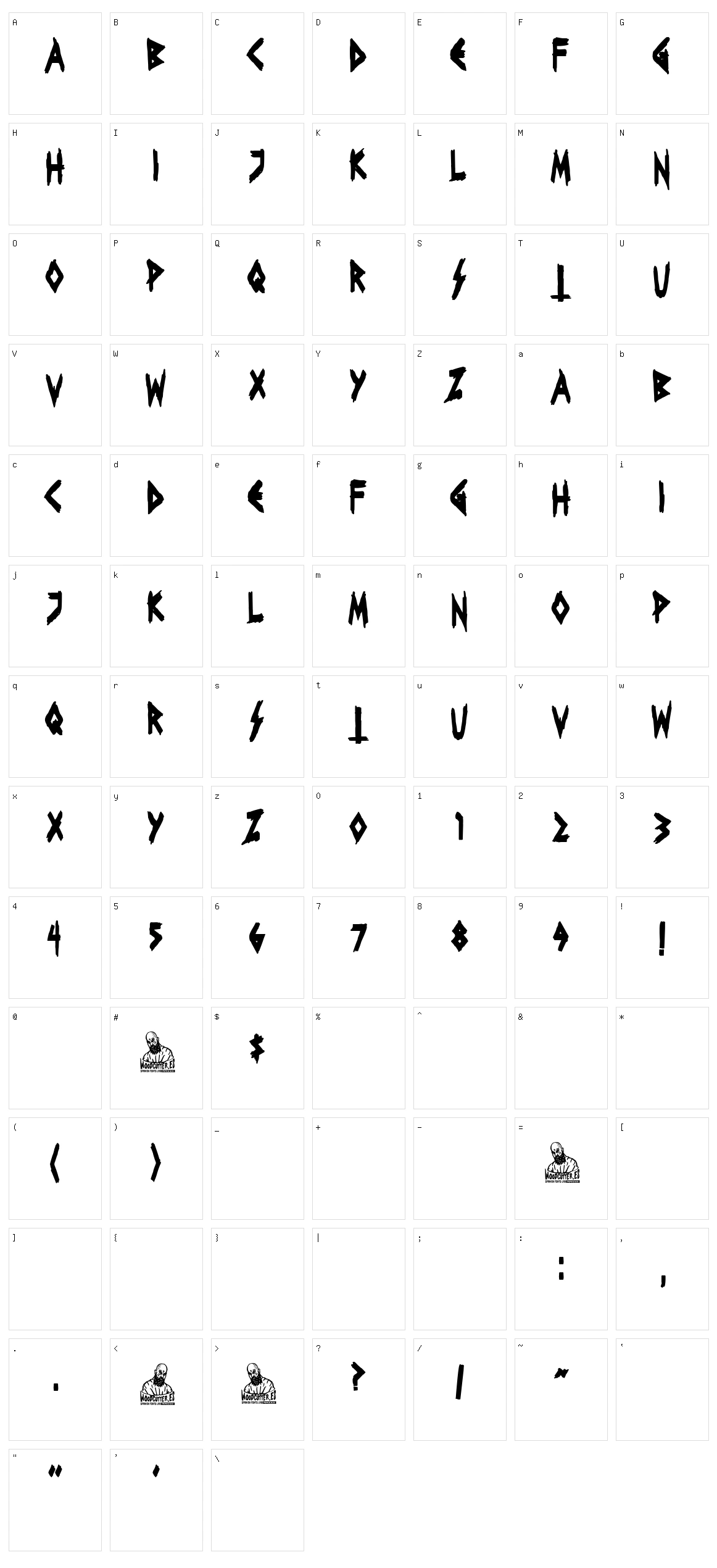 Greek Punk Party Character Set