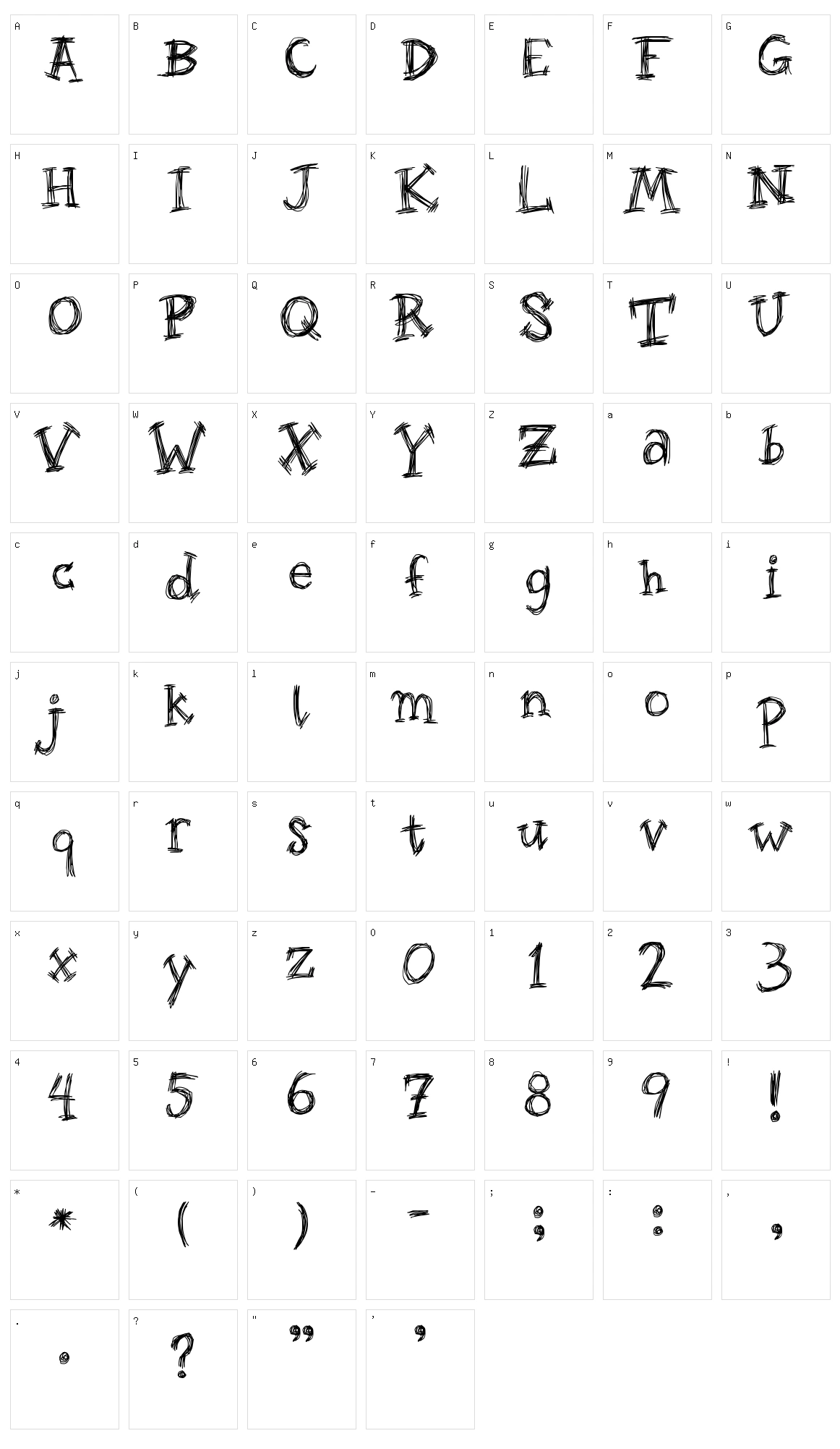 Roughage Character Set