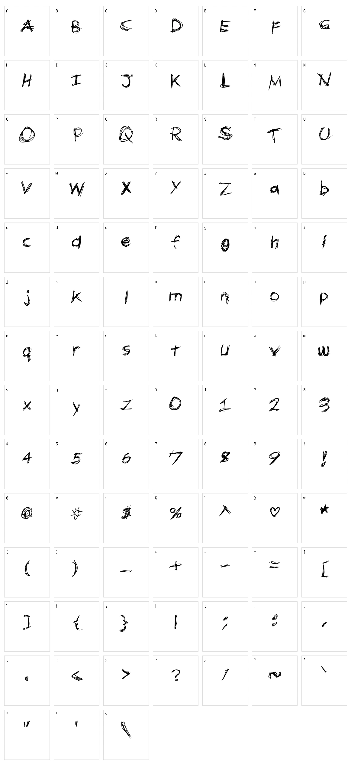 No Speak Language Character Set