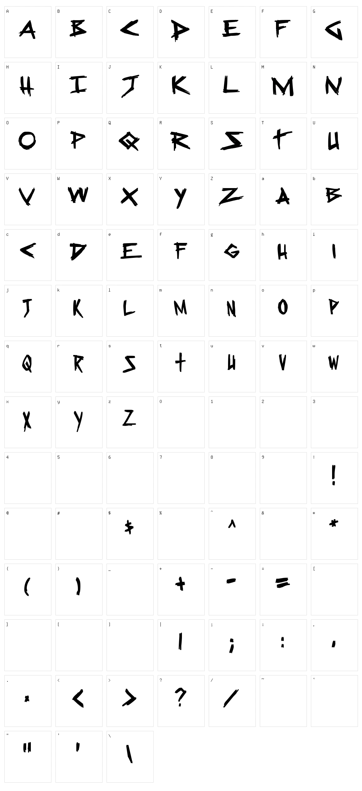 Sugar Death 2 Character Set