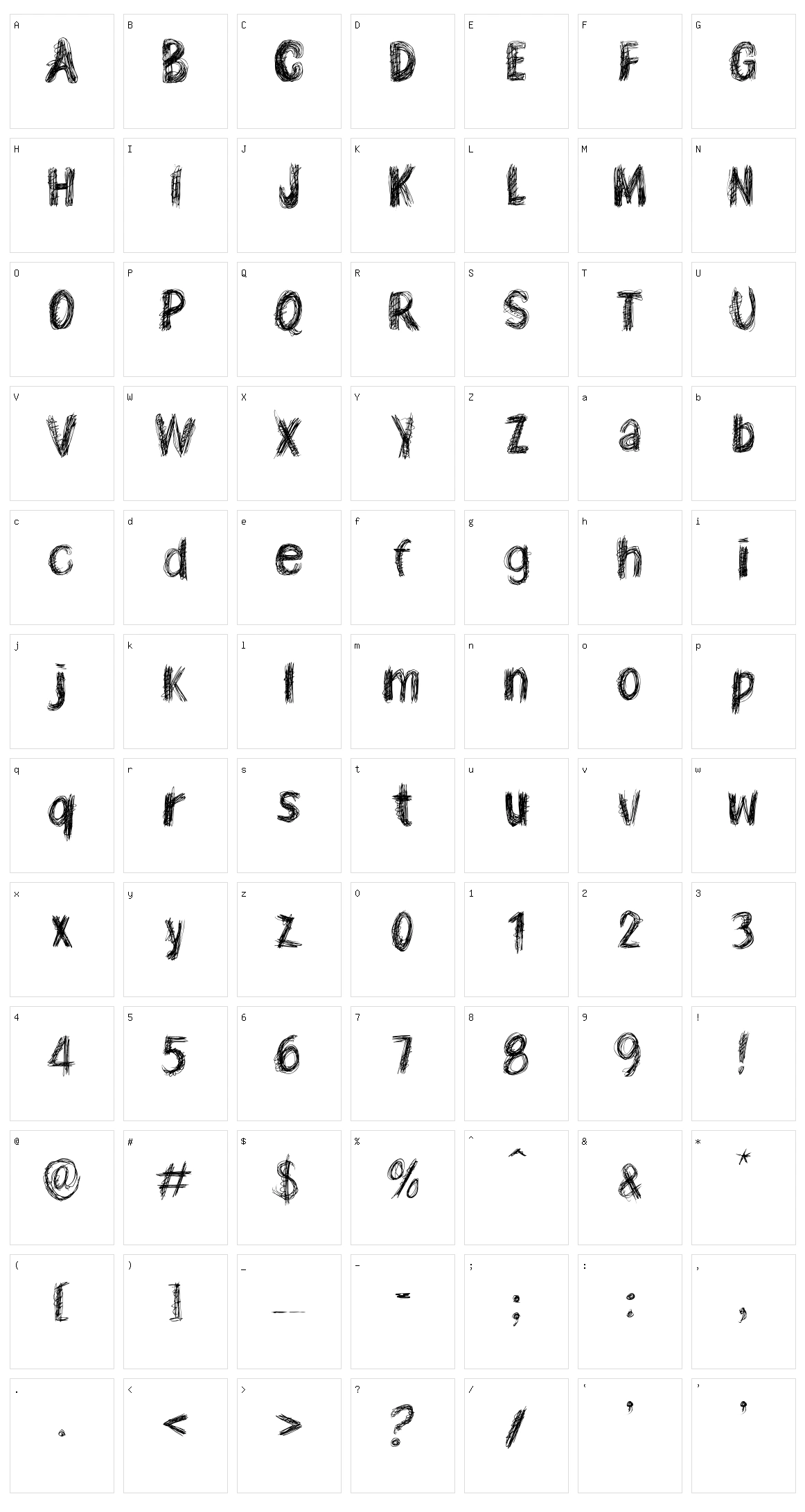 Ten O Clock Character Set