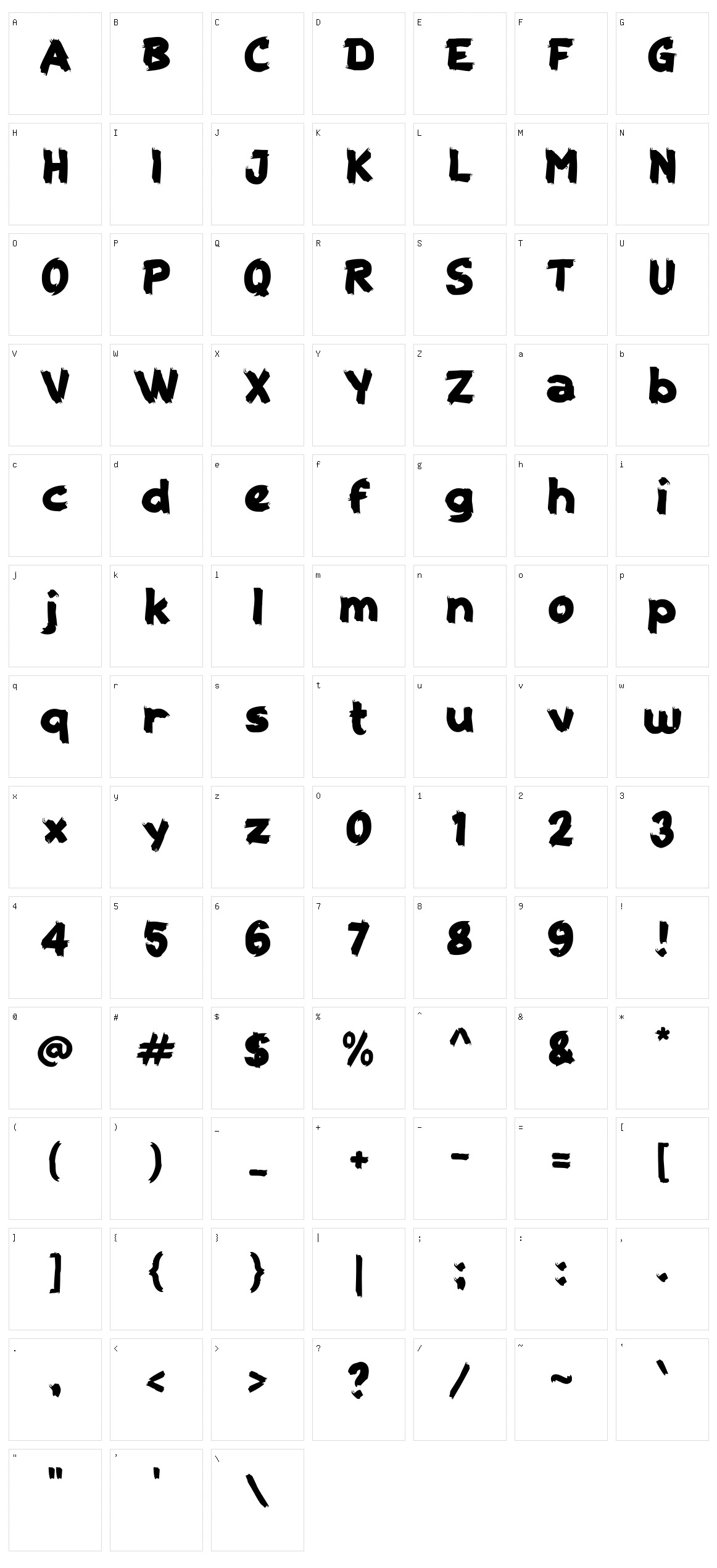 c Carrot Farm Character Set