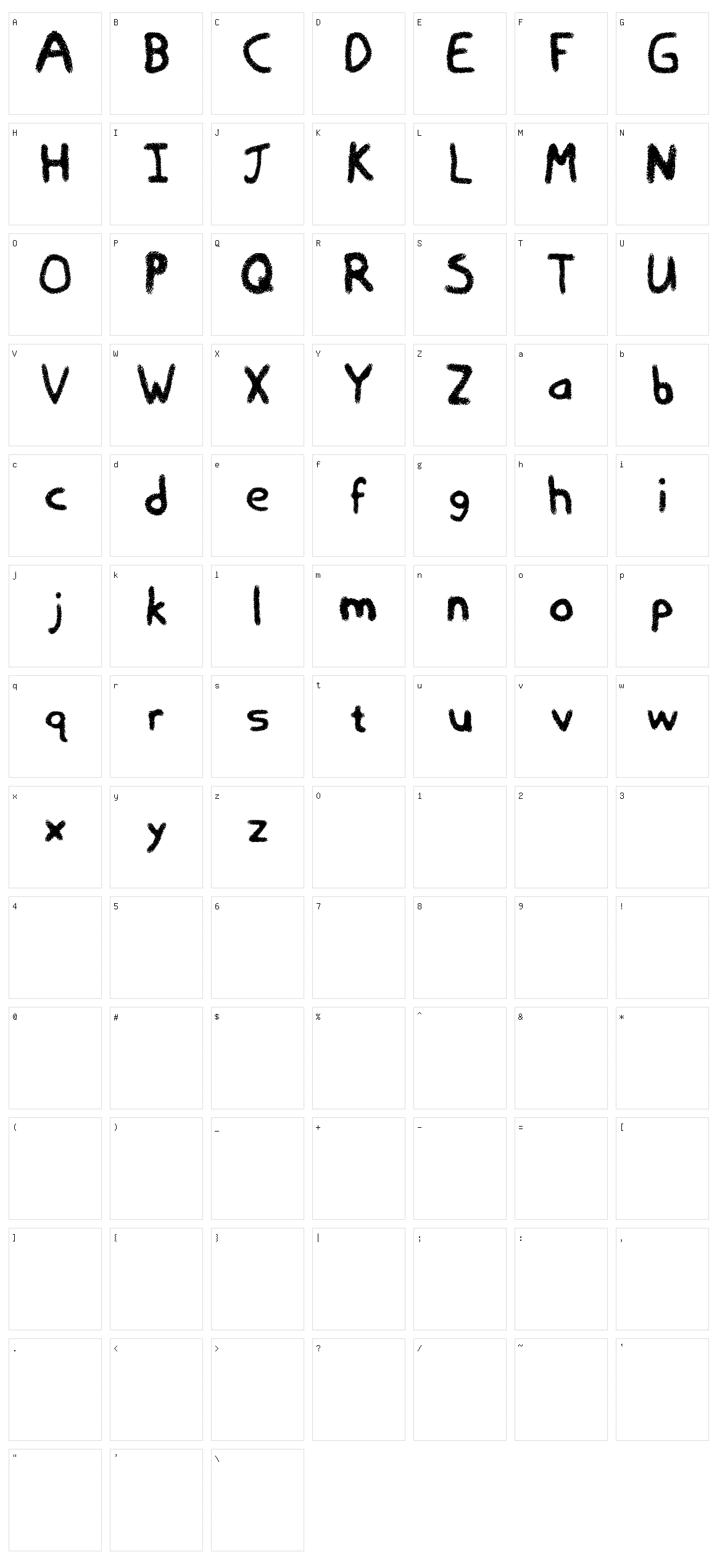 Empty Trash Character Set