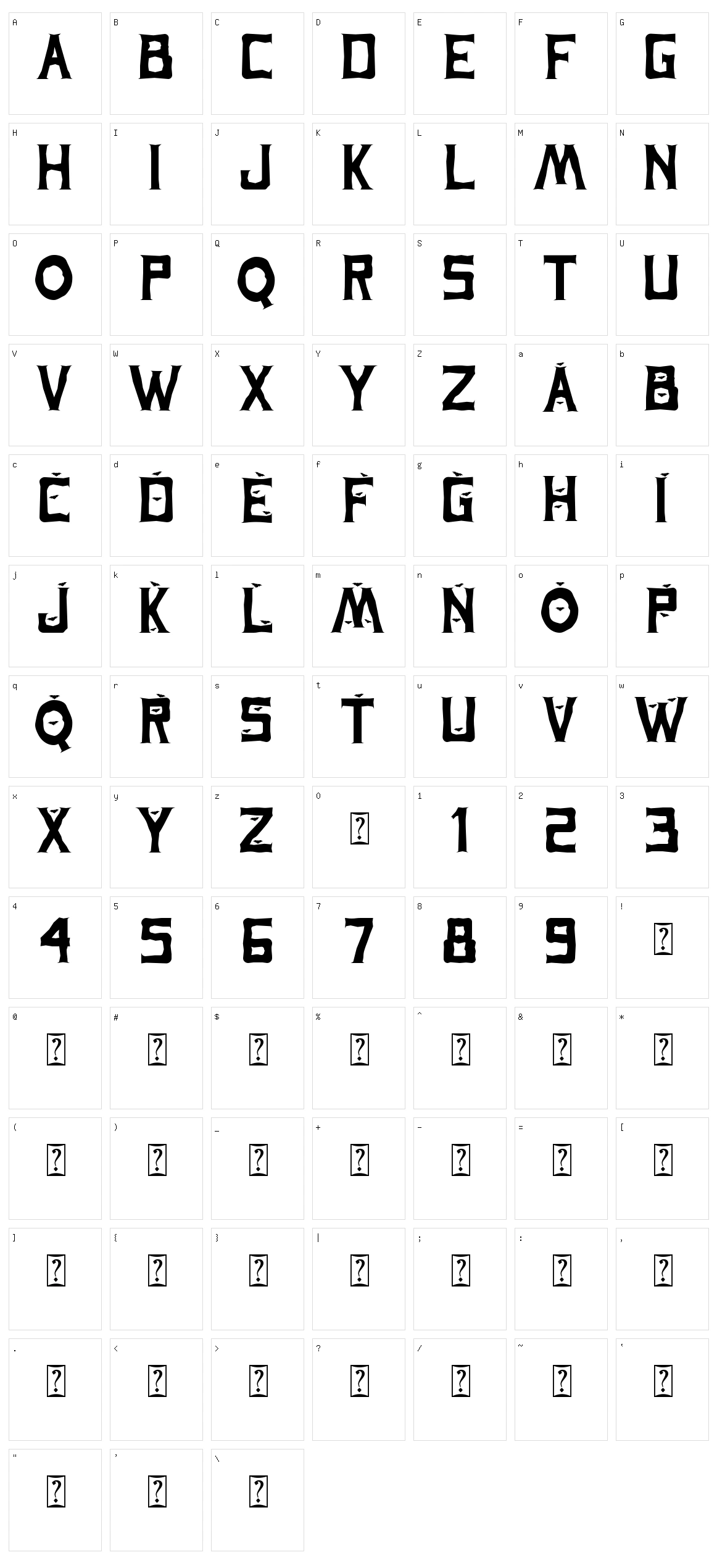 Spooky Ghost Character Set