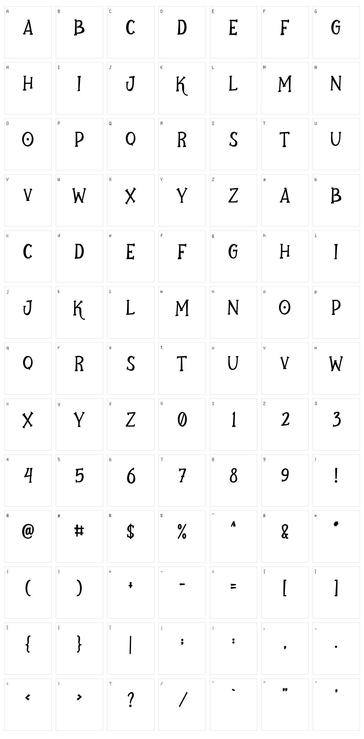 Ghostober Character Set