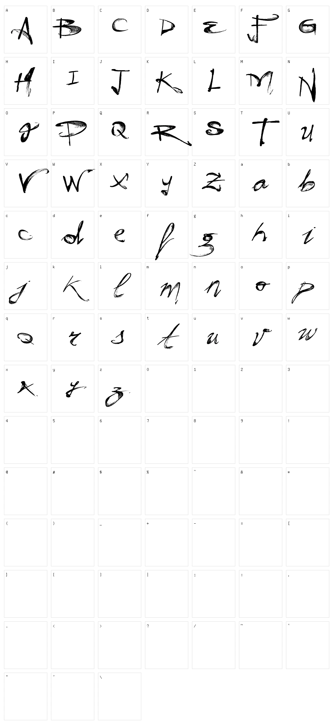 Vtks Hunt Character Set