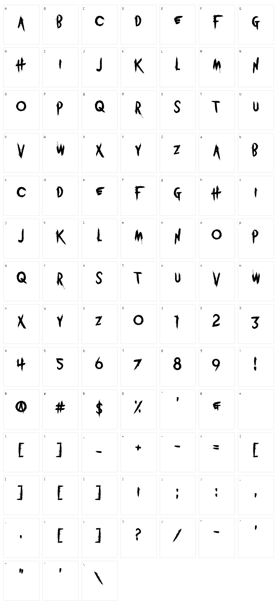 Vitruvian Man Character Set