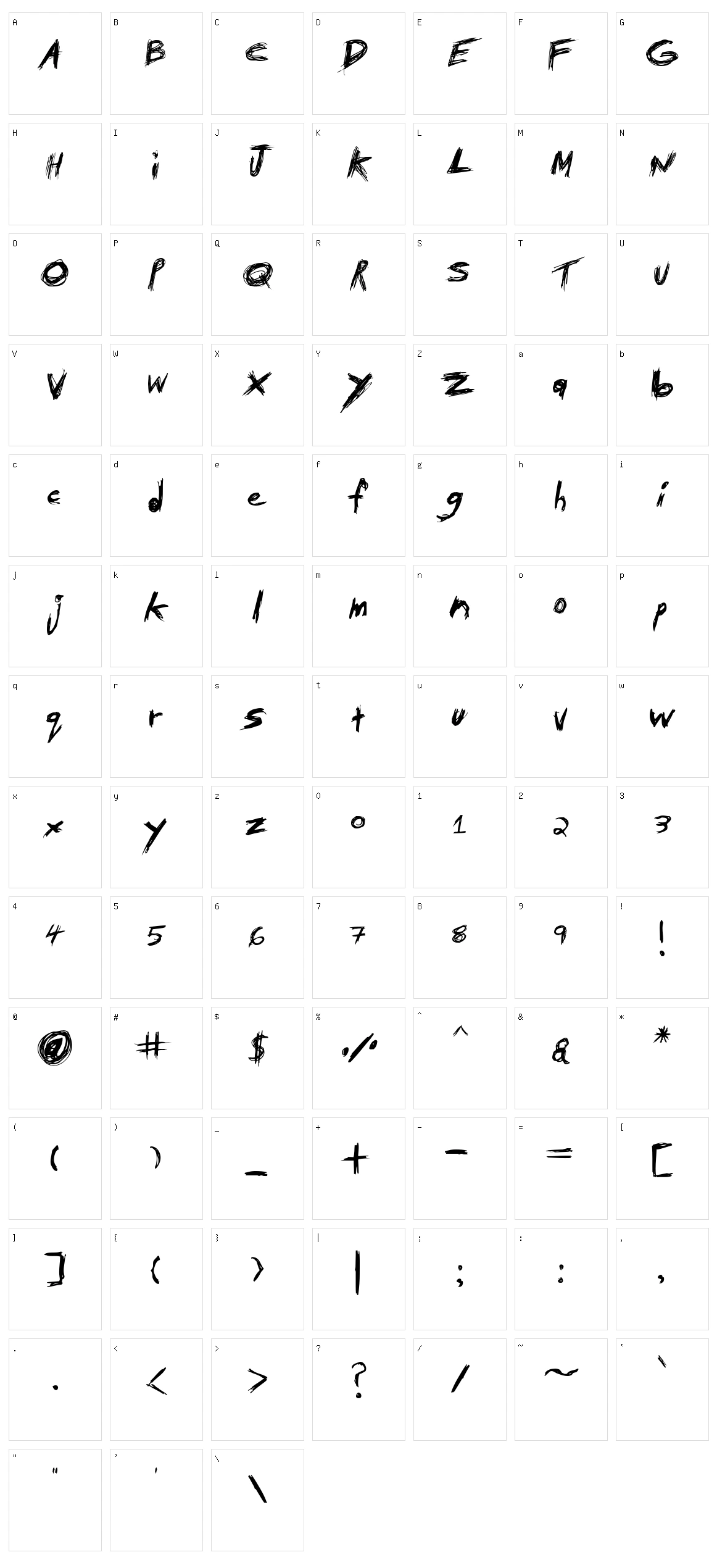 Tibetan Beefgarden AOE Character Set