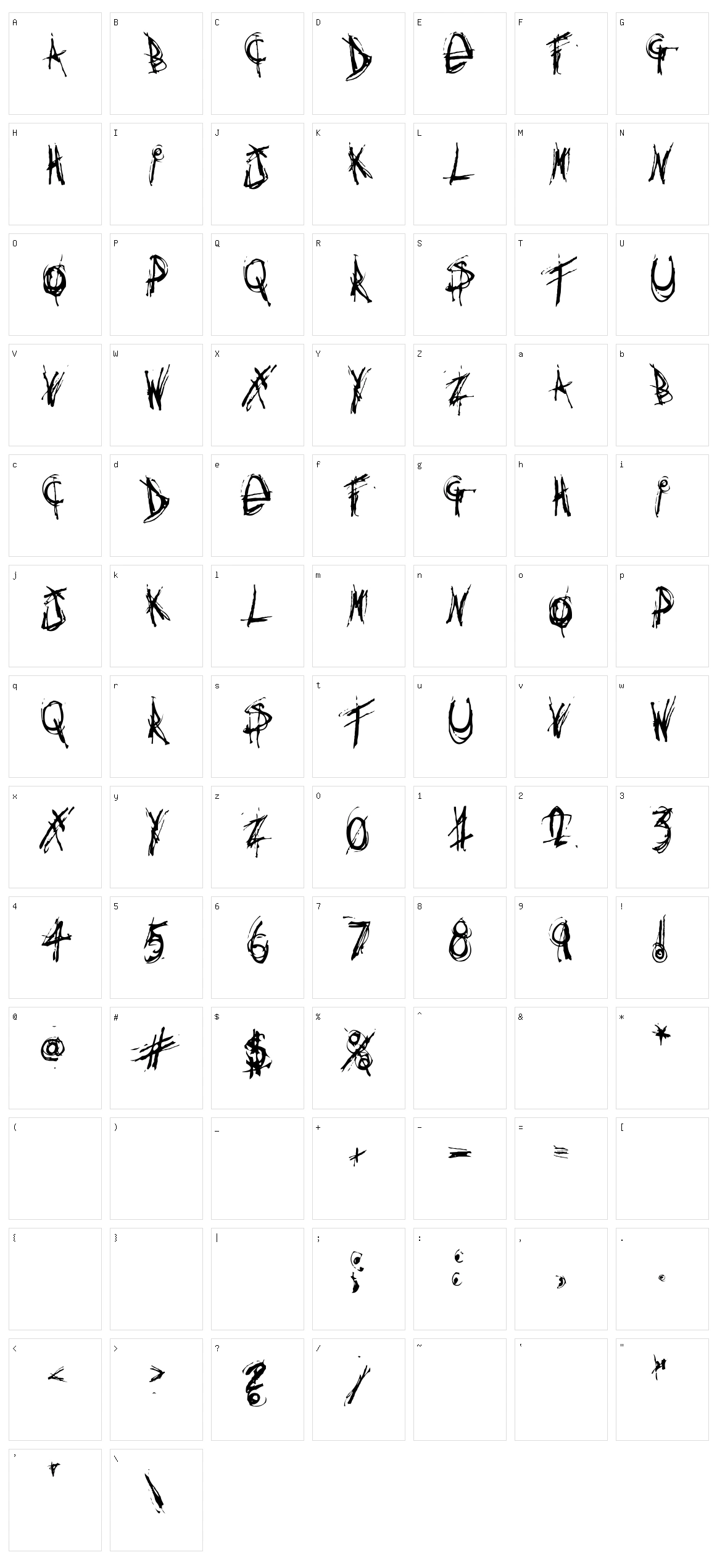 Anything you want Character Set