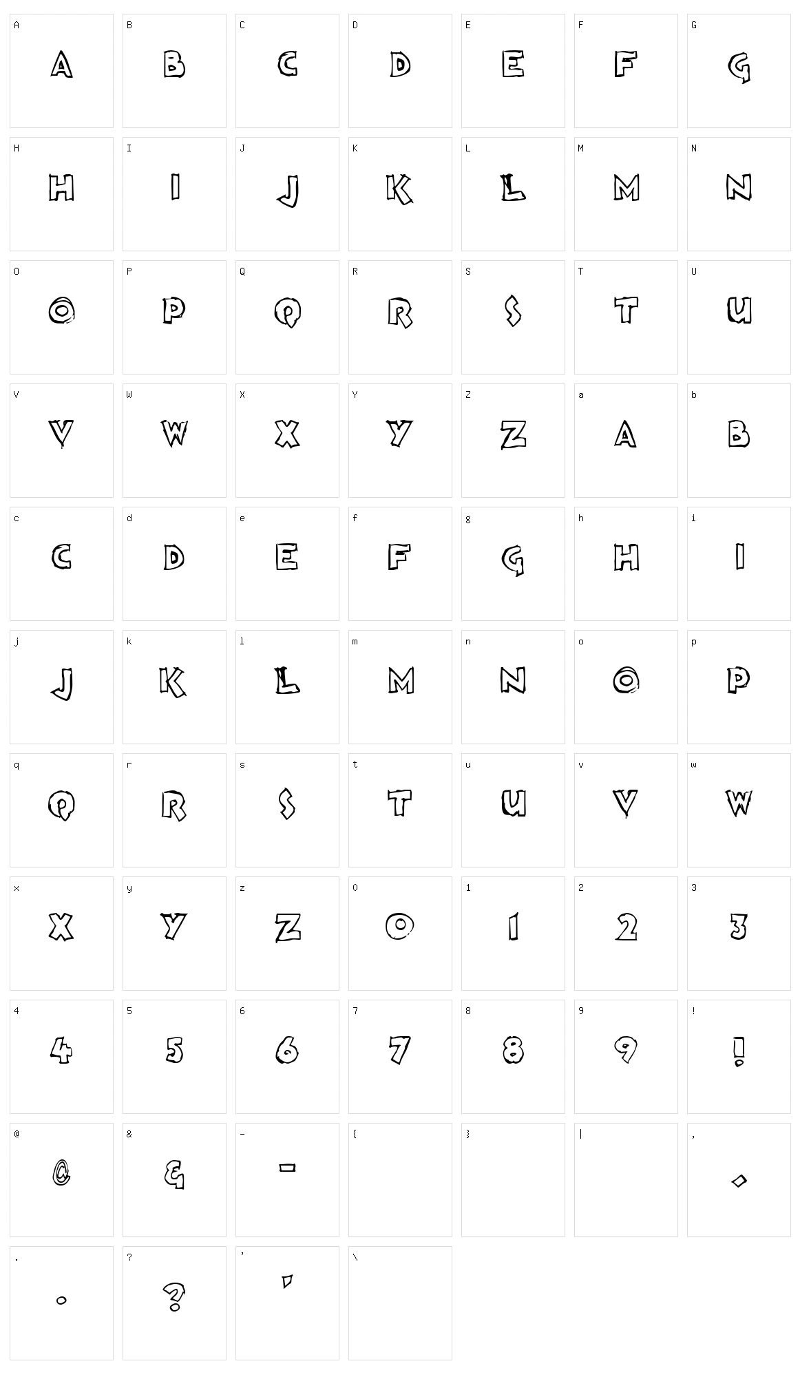 Loosh Character Set
