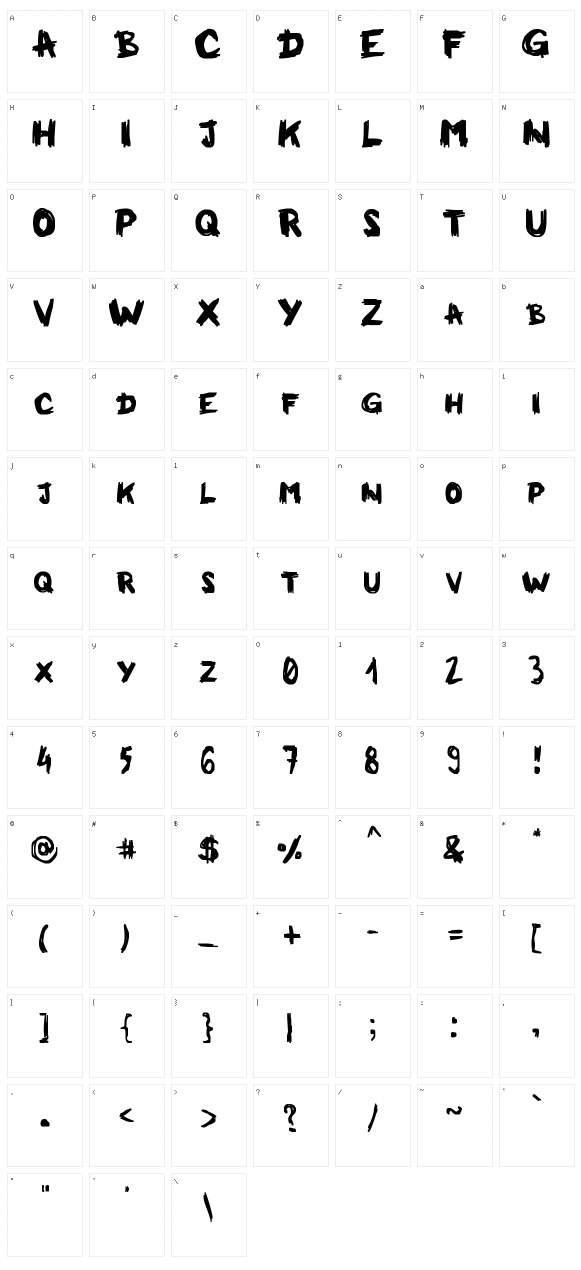 Milkman Conspiracy Character Set