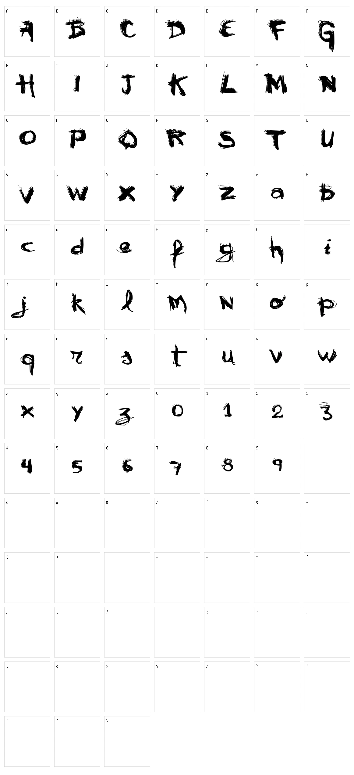 VTKS Mural Character Set