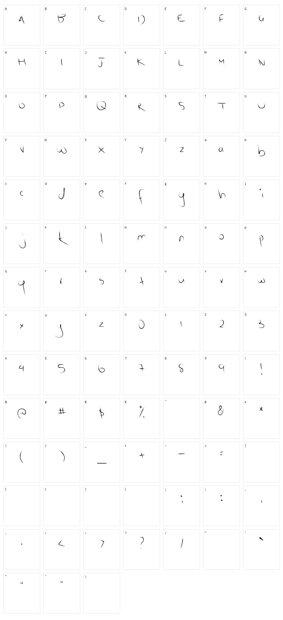 Scratch Kit Character Set