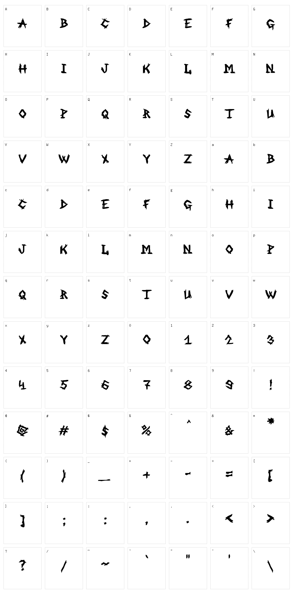 MB An Old Witch Character Set