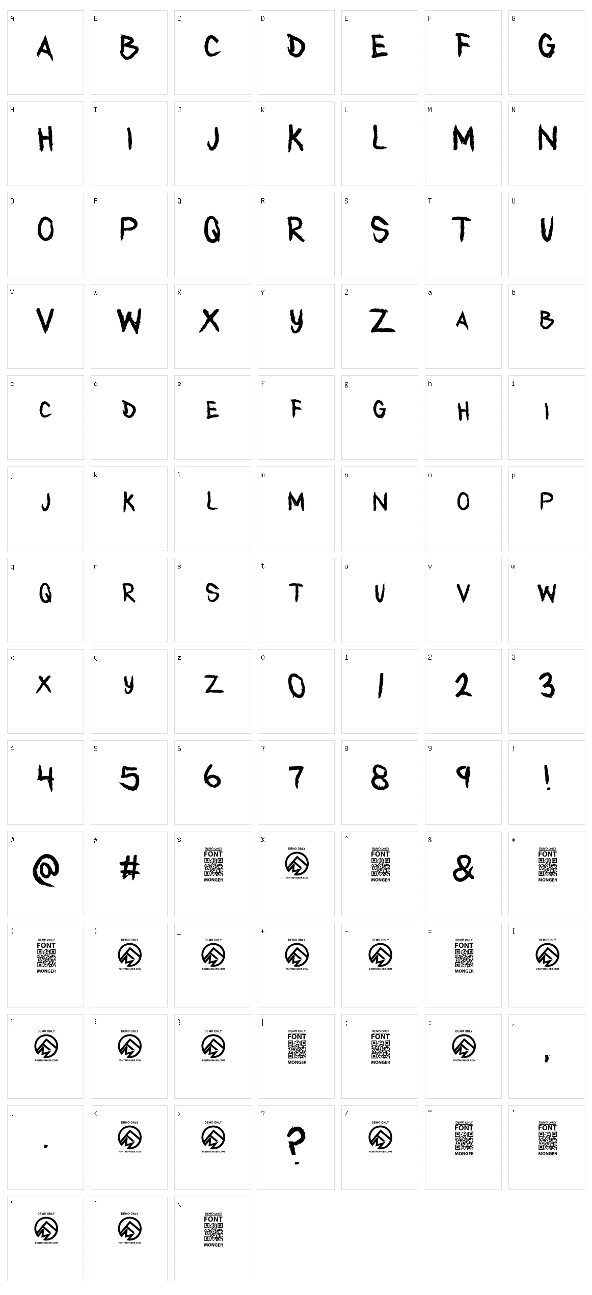 Any Takers Character Set