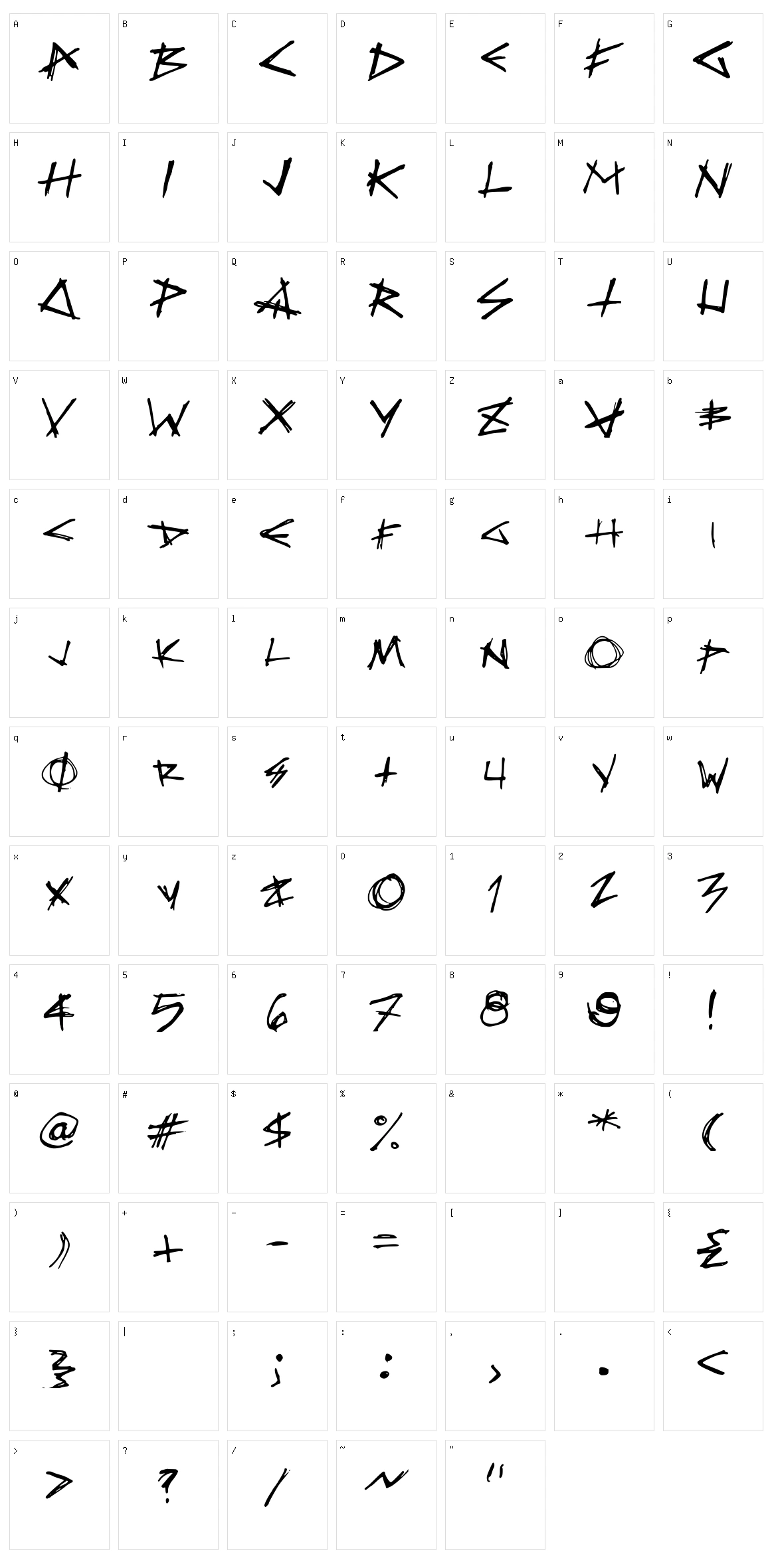 Death Defy Character Set