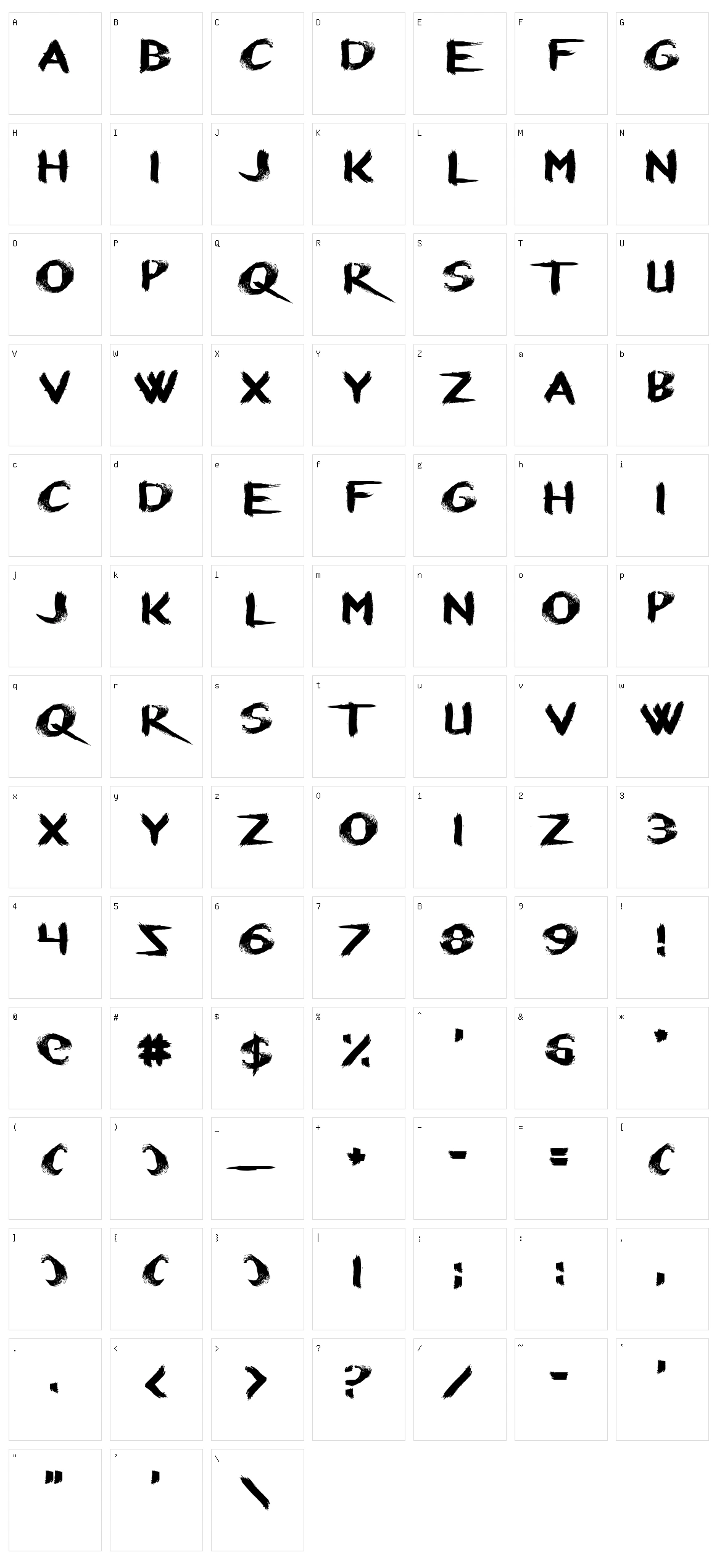 Refresher Character Set