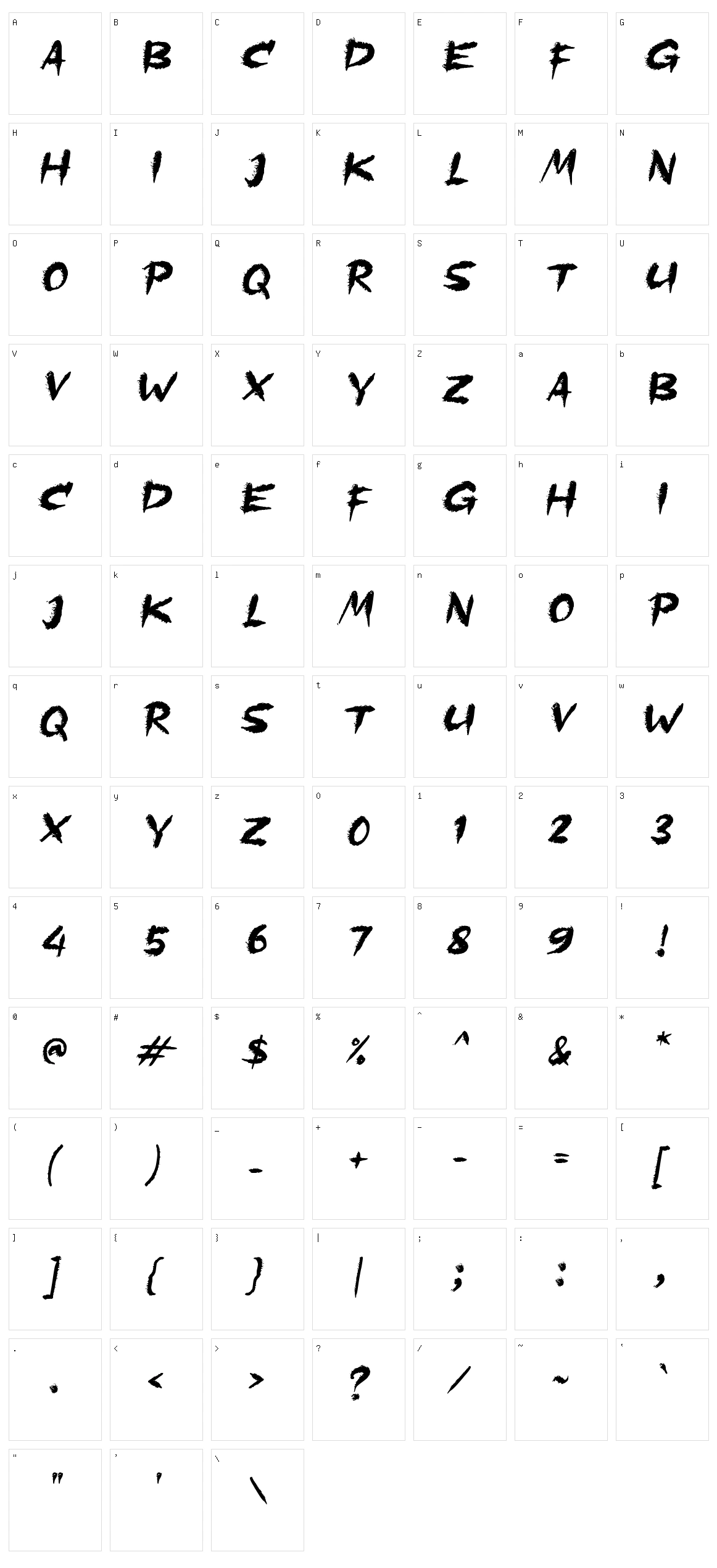 b Bahaya Ngak Character Set