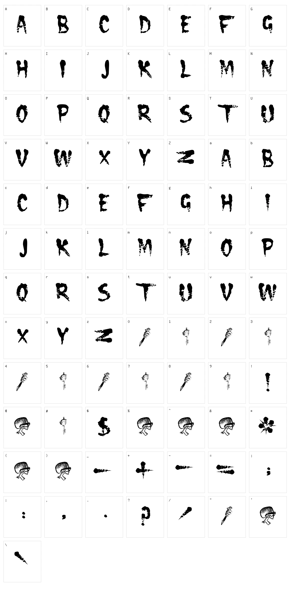 Cramps Character Set