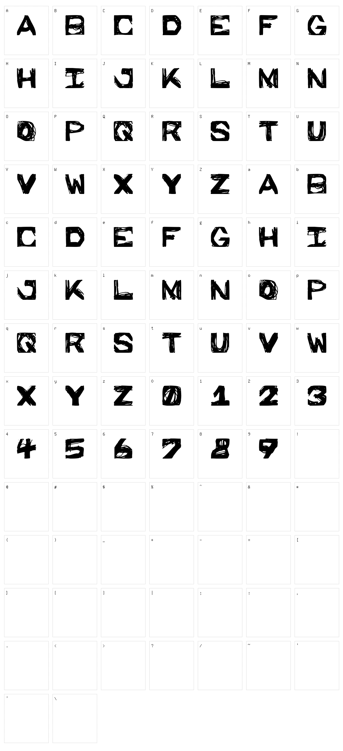 Prison Walls Character Set