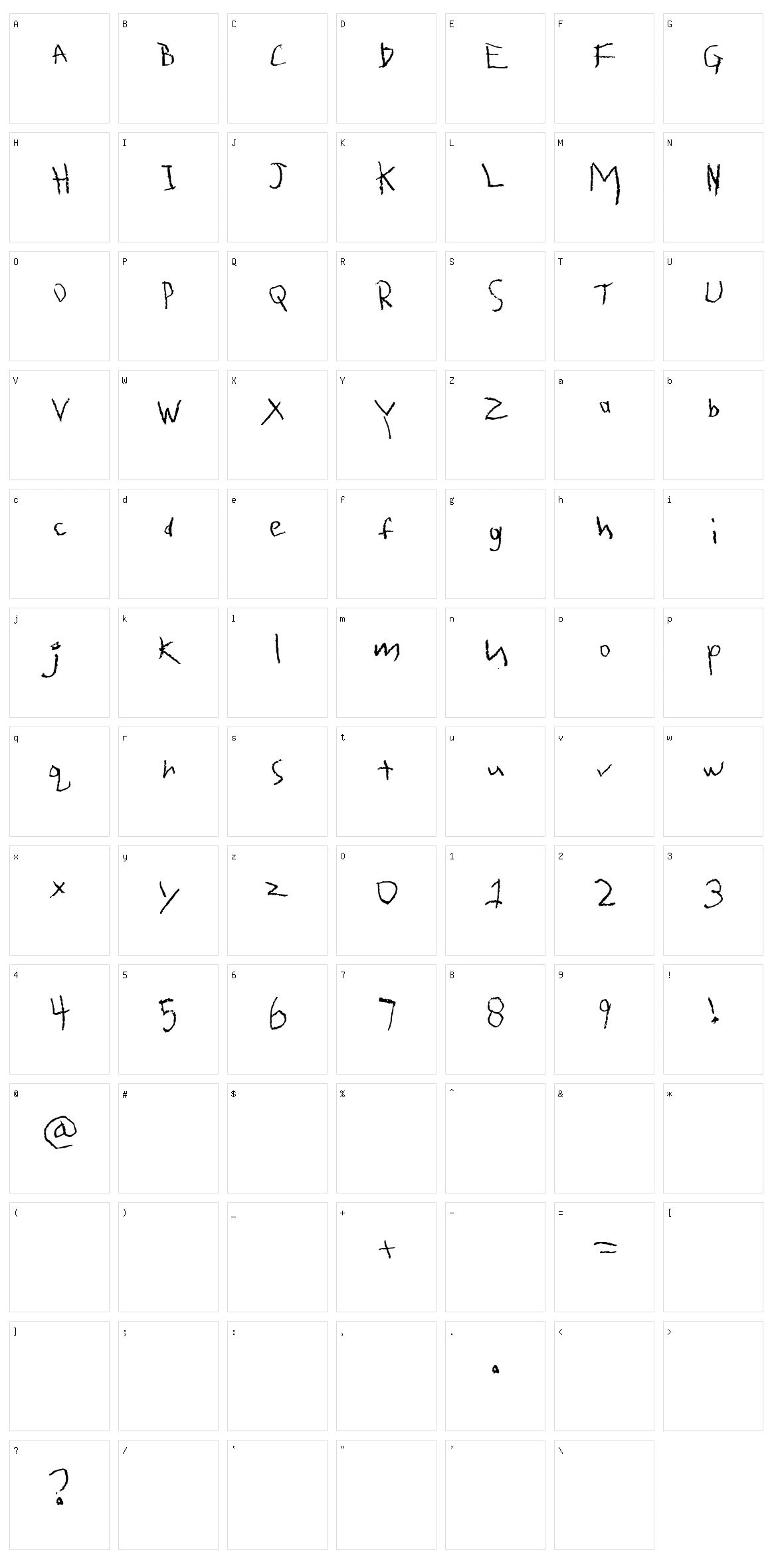 Quarter Oz. To Freedom Character Set