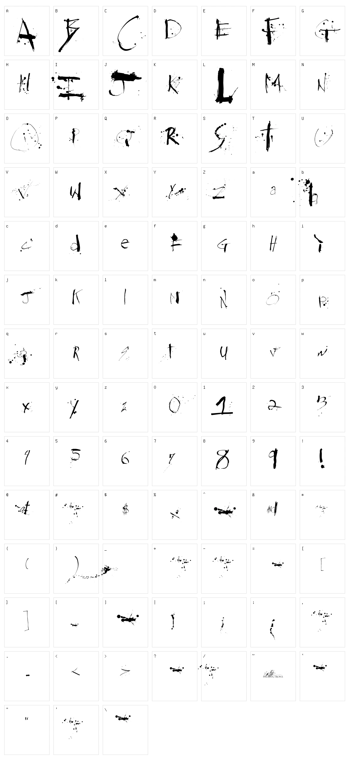 Steadmanesque Character Set