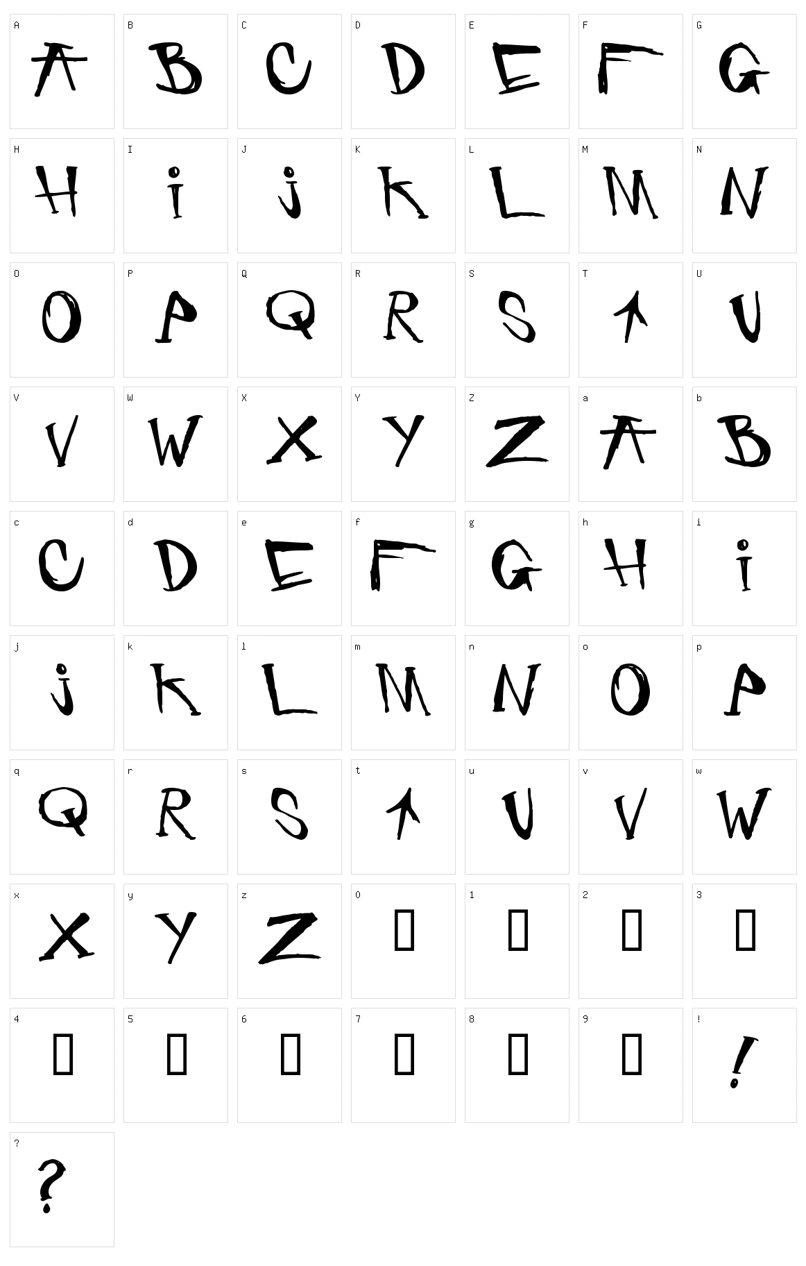 Criminal Security Character Set