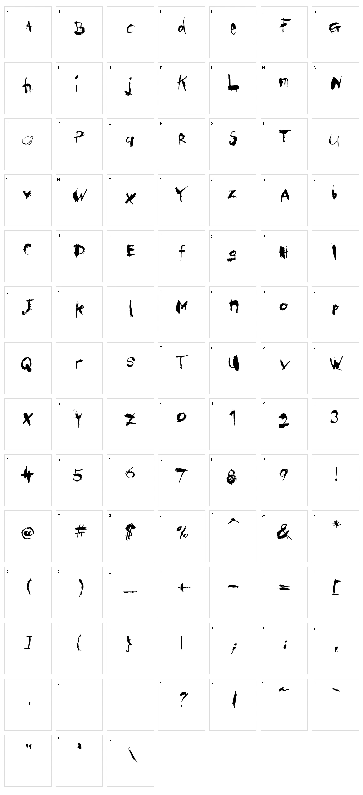 Institut Character Set