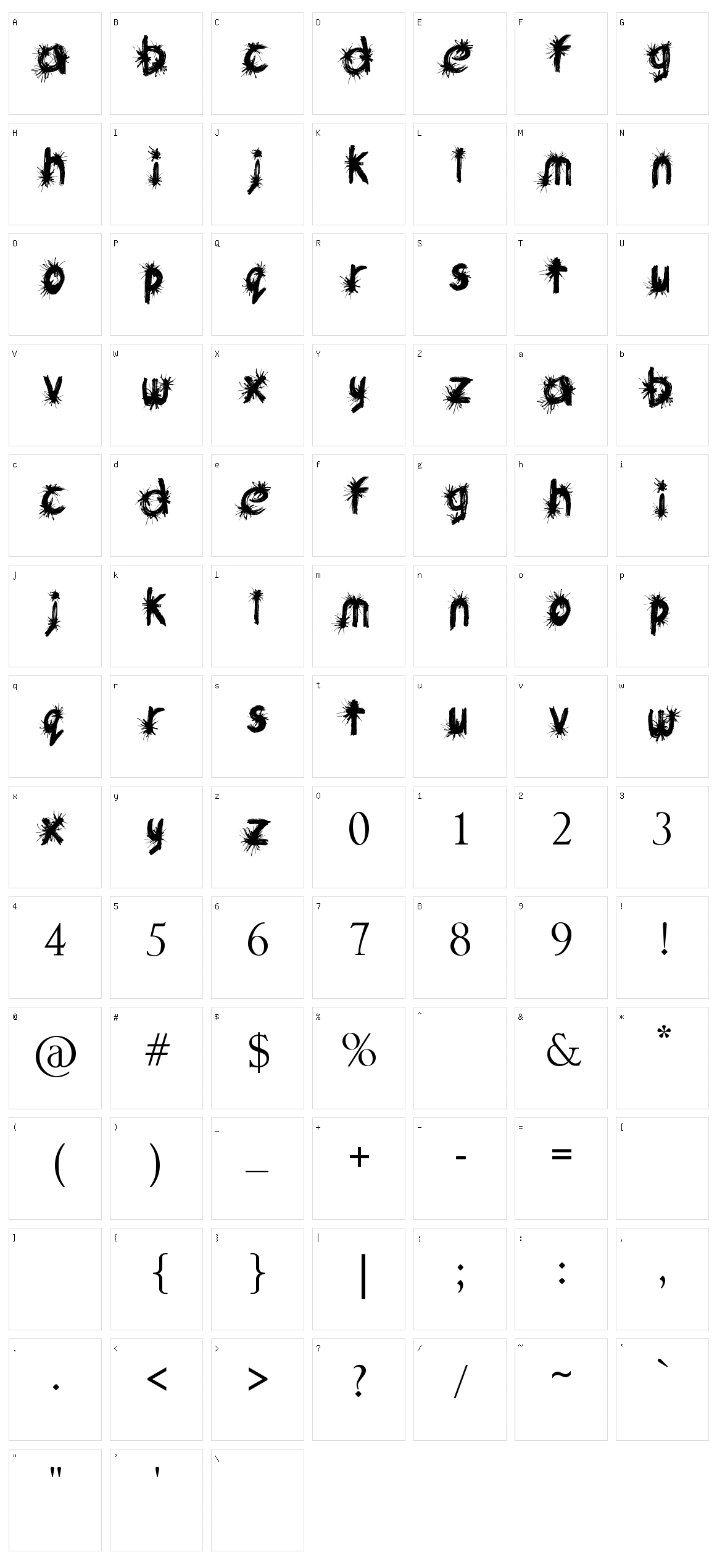Ink Studio Character Set