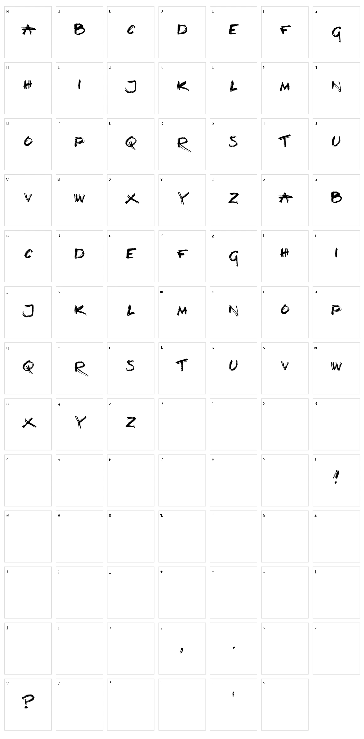 Loud and Clear Character Set