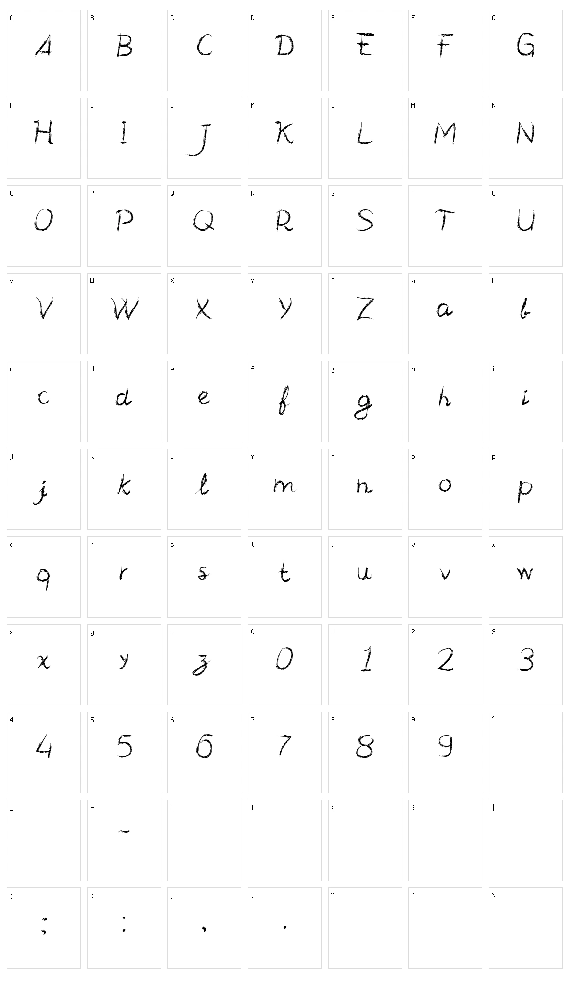 CF Manifesto Character Set