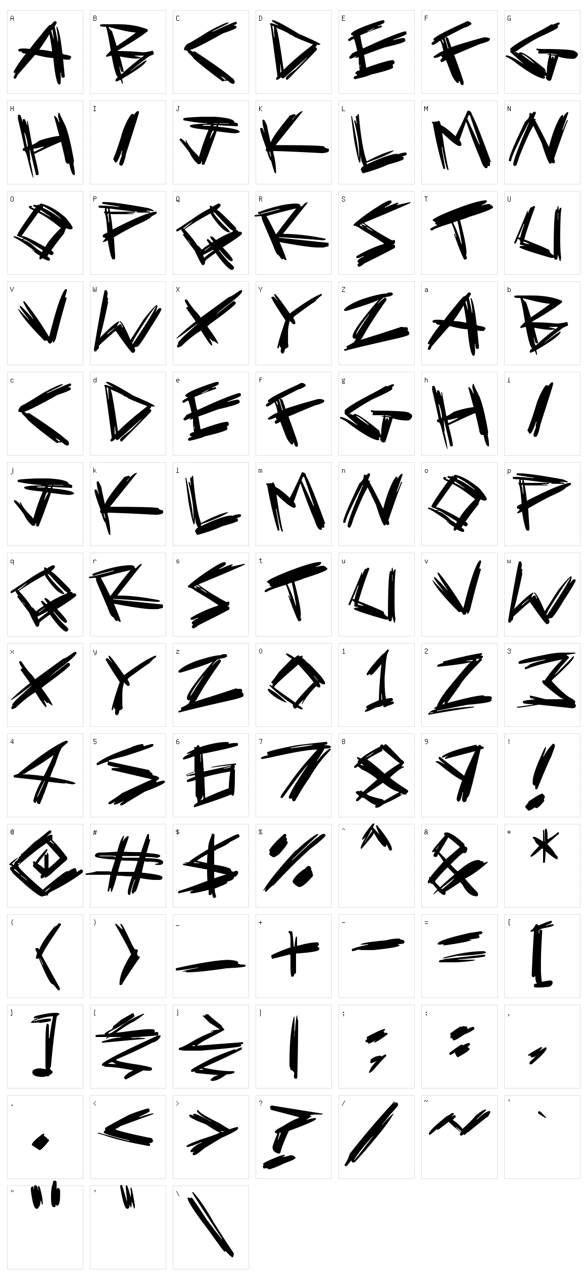 Serial Killers Character Set