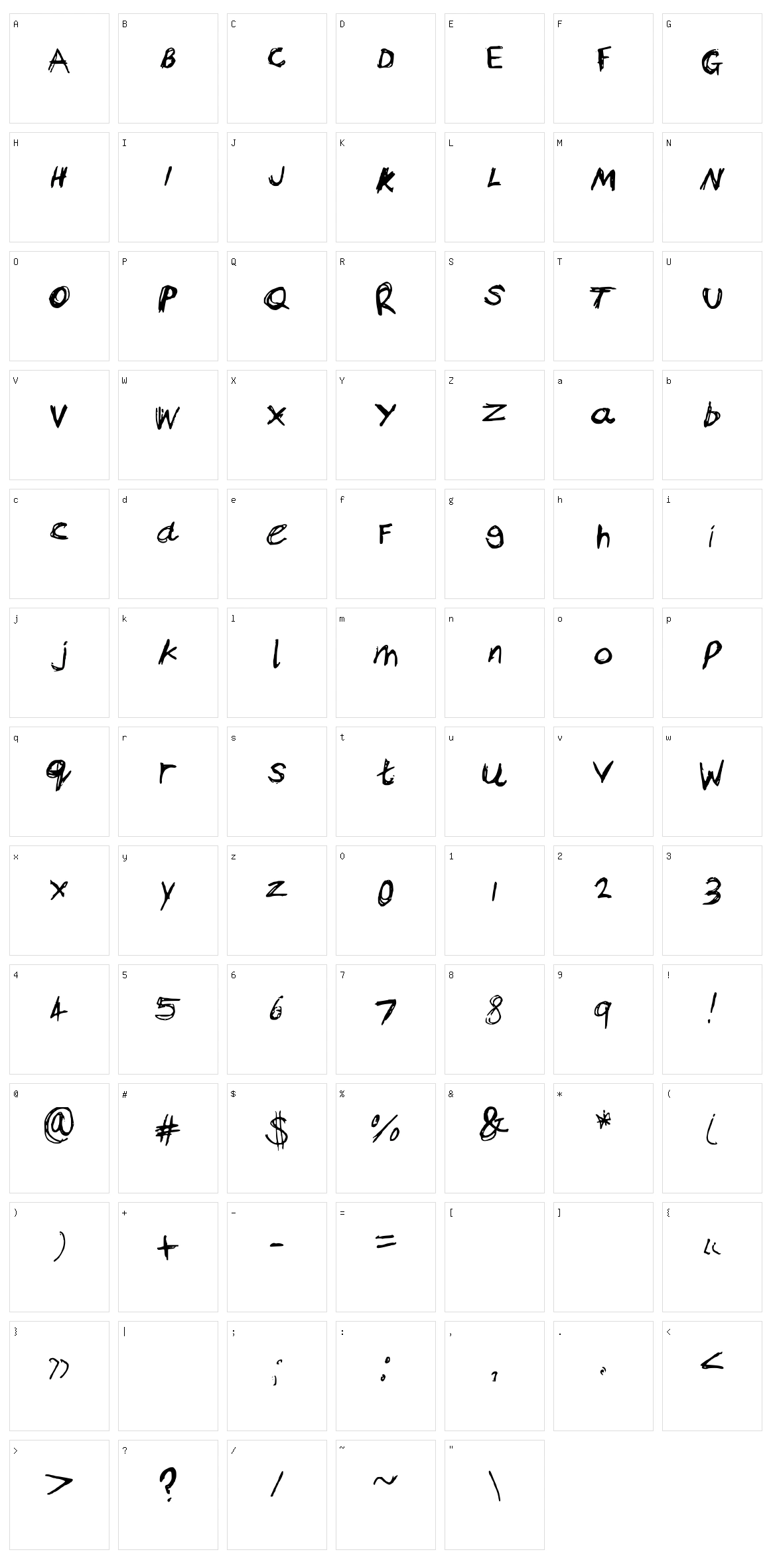 Bams Anger Character Set